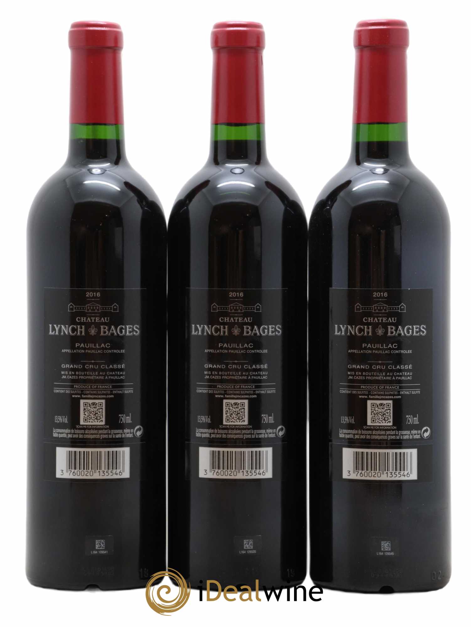 Château Lynch Bages 5ème Grand Cru Classé 2016 - Lot de 12 bouteilles - 2