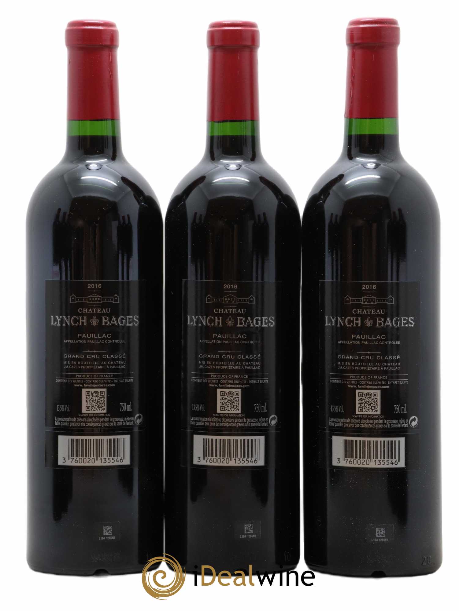 Château Lynch Bages 5ème Grand Cru Classé 2016 - Lot de 12 bouteilles - 6