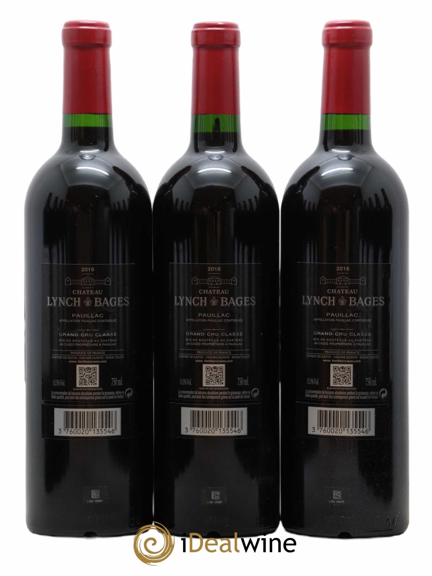 Château Lynch Bages 5ème Grand Cru Classé 2016 - Lot de 12 bouteilles - 8