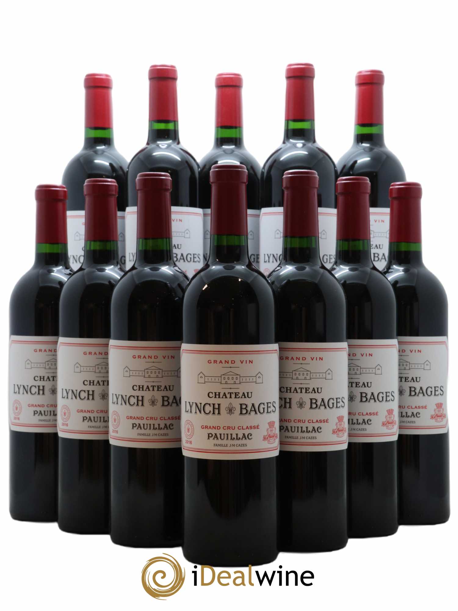 Château Lynch Bages 5ème Grand Cru Classé 2016 - Lot de 12 bouteilles - 0