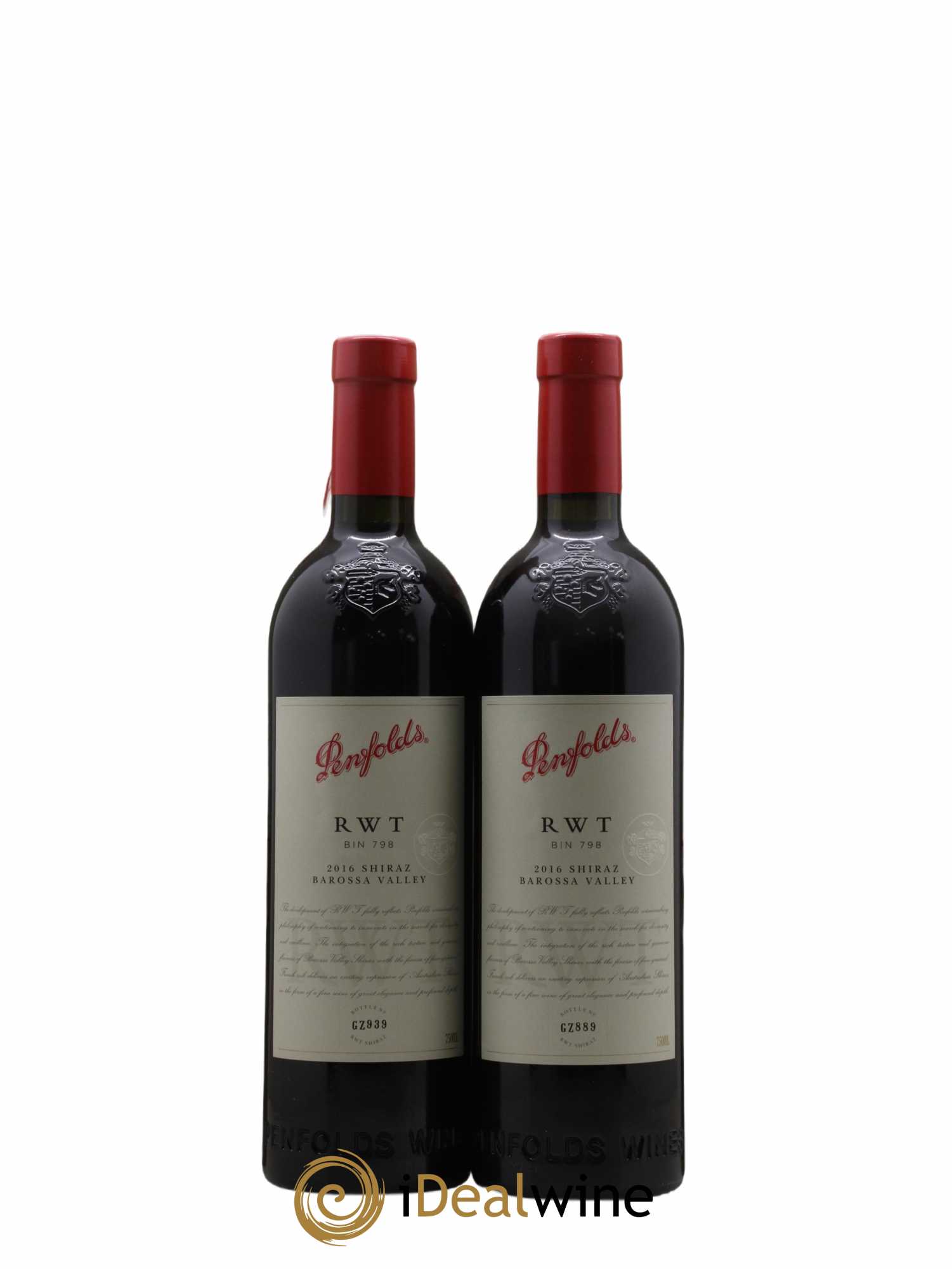 Barossa Valley Penfolds Wines RWT Shiraz 2016 - Posten von 2 Flaschen - 0