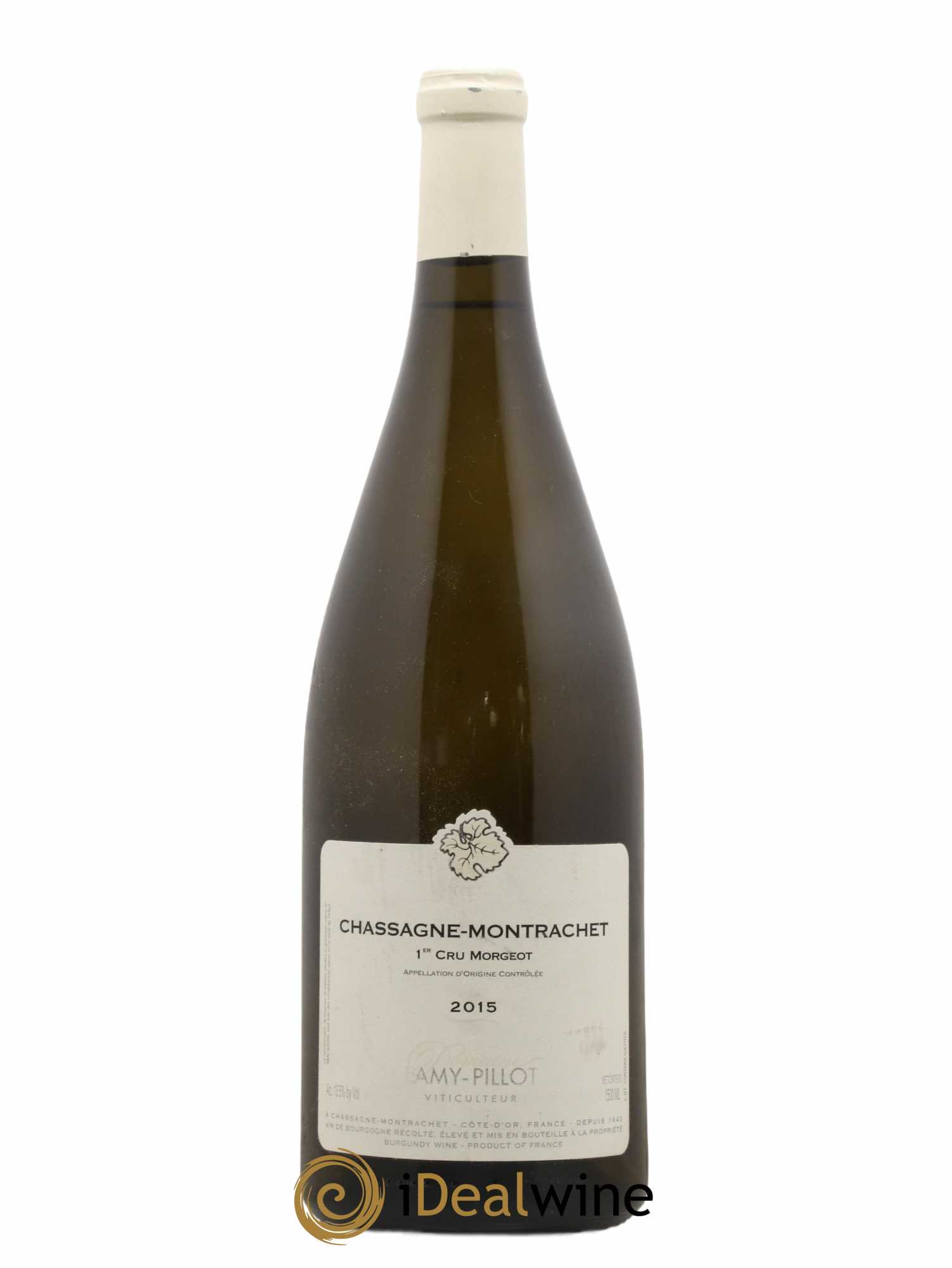 Chassagne-Montrachet 1er Cru Morgeot Lamy Pillot 2015 - Lot de 1 magnum - 0