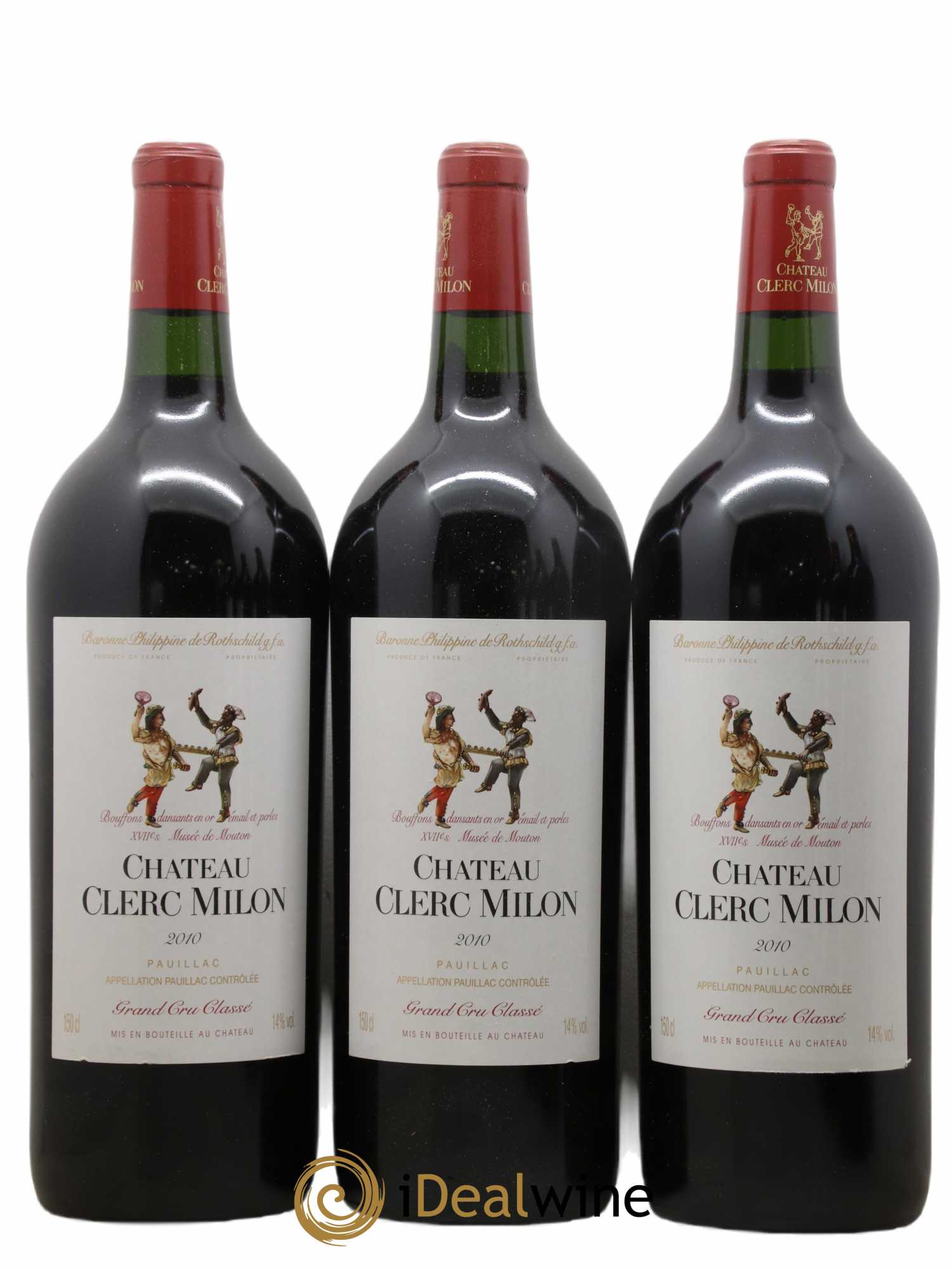 Château Clerc Milon 5ème Grand Cru Classé 2010 - Lot de 6 magnums - 1