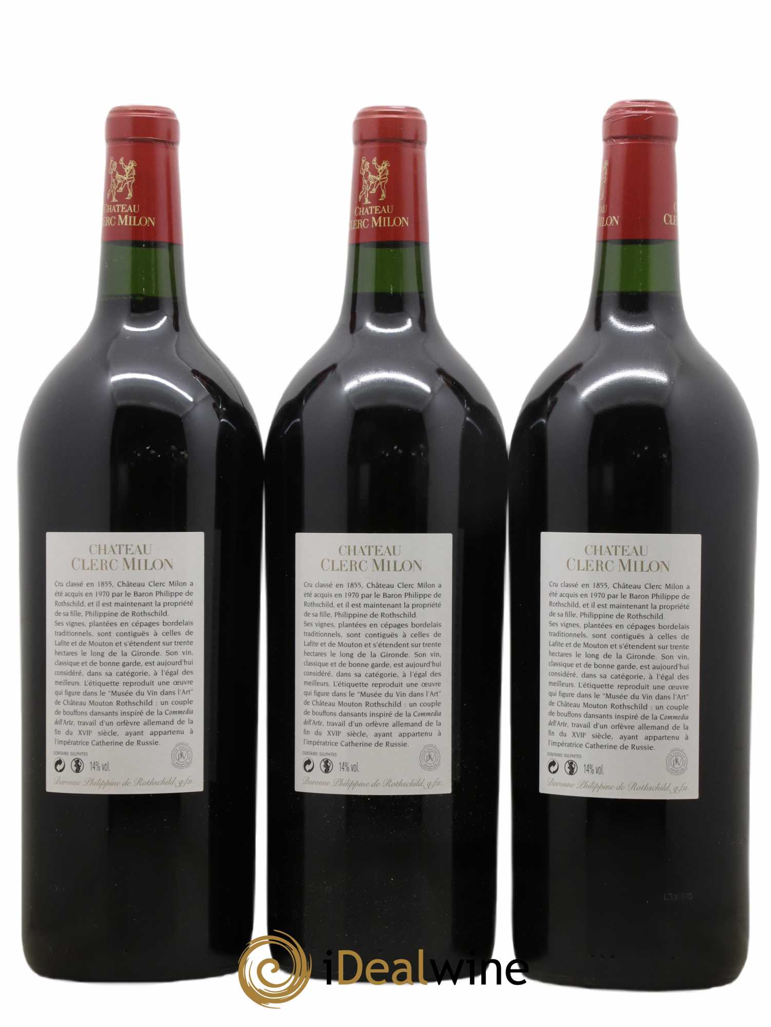 Château Clerc Milon 5ème Grand Cru Classé 2010 - Lot de 6 magnums - 4