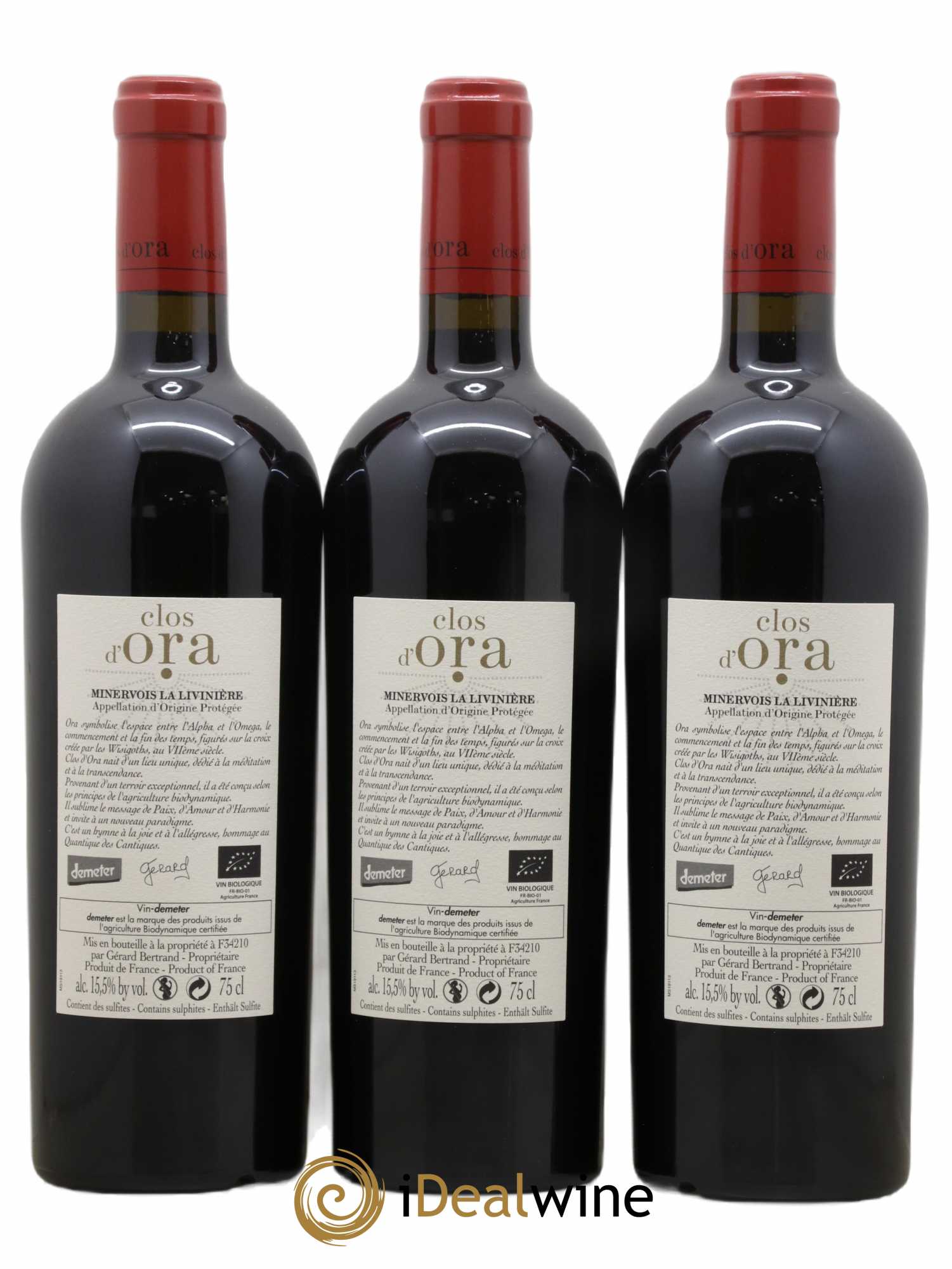 Minervois La Livinière Clos d'Ora Gérard Bertrand 2015 - Posten von 6 Flaschen - 4