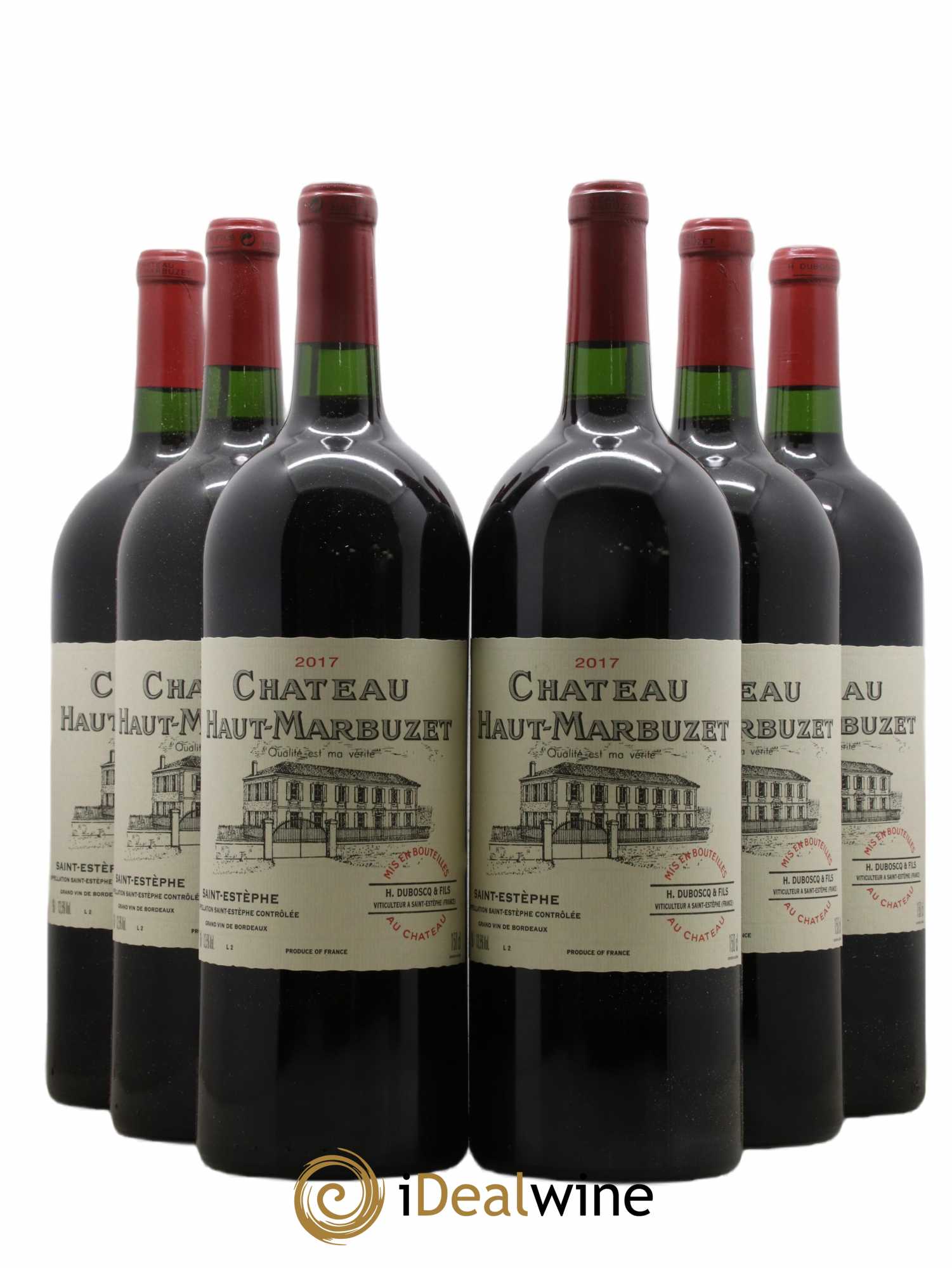 Château Haut Marbuzet 2017 - Lot de 6 magnums - 0