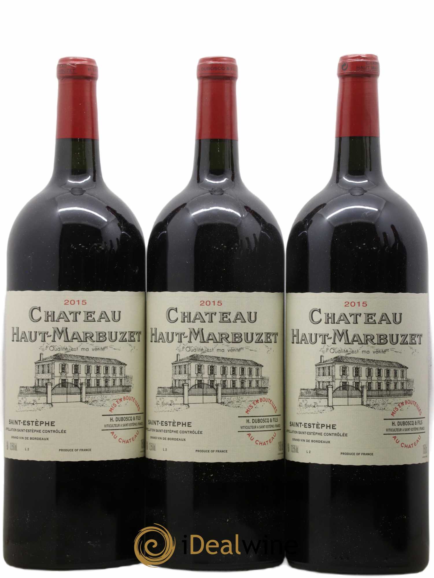 Château Haut Marbuzet 2015 - Lot de 6 magnums - 1