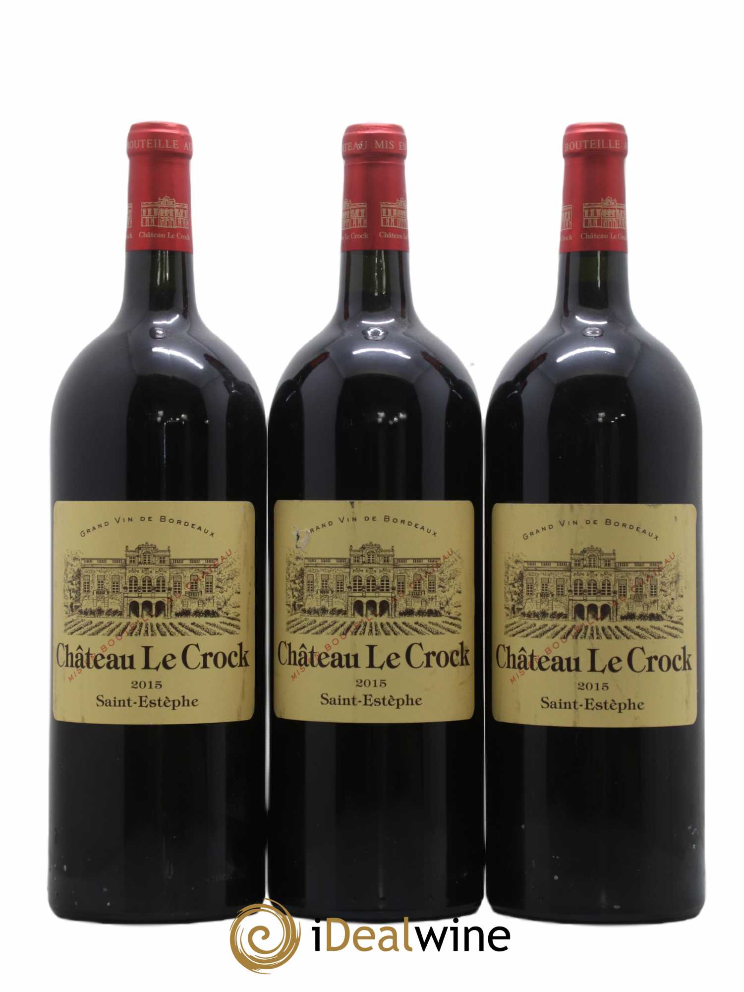 Château le Crock Cru Bourgeois 2015 - Lot de 3 magnums - 0