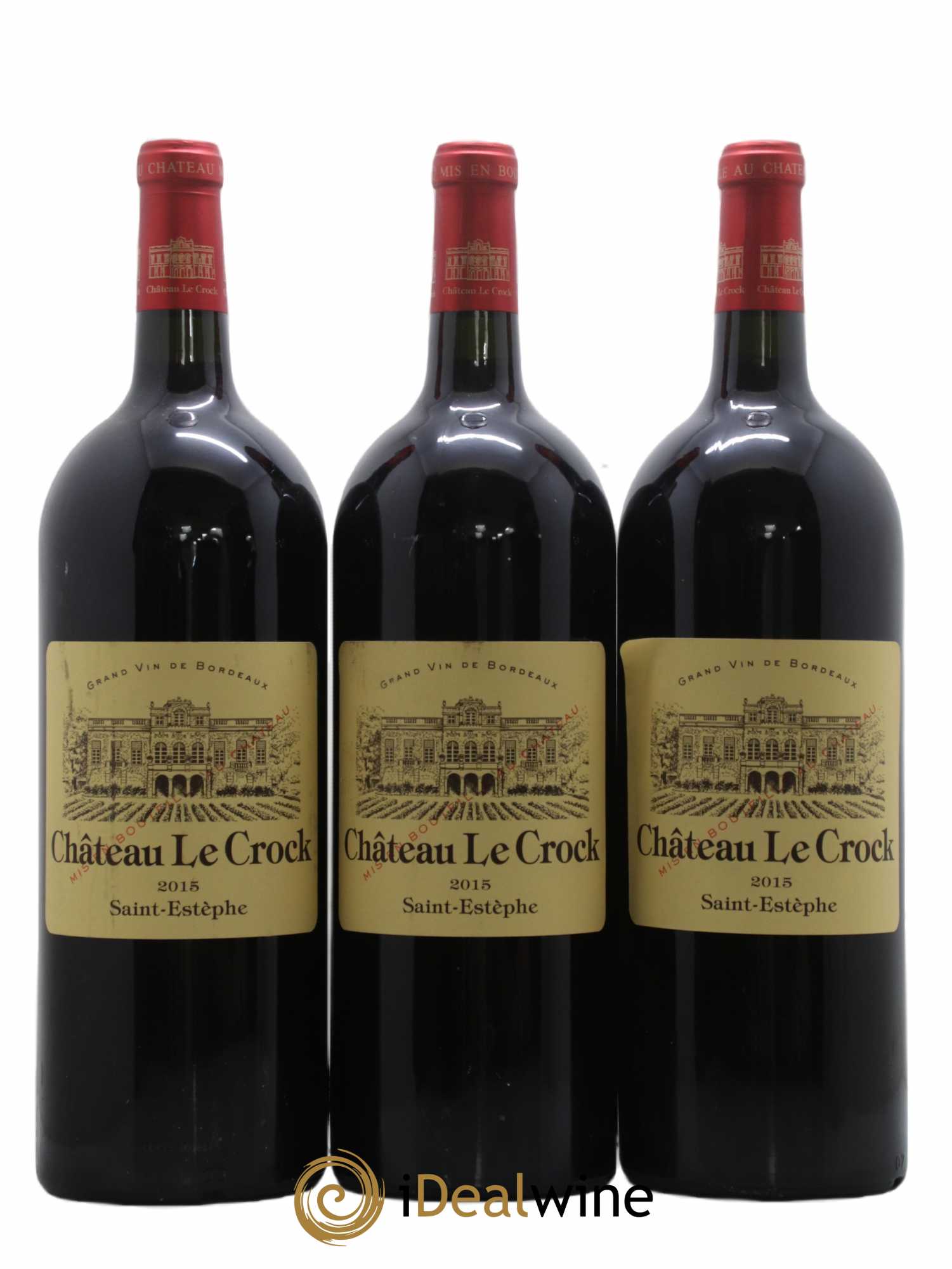 Château le Crock Cru Bourgeois 2015 - Lot de 3 magnums - 0