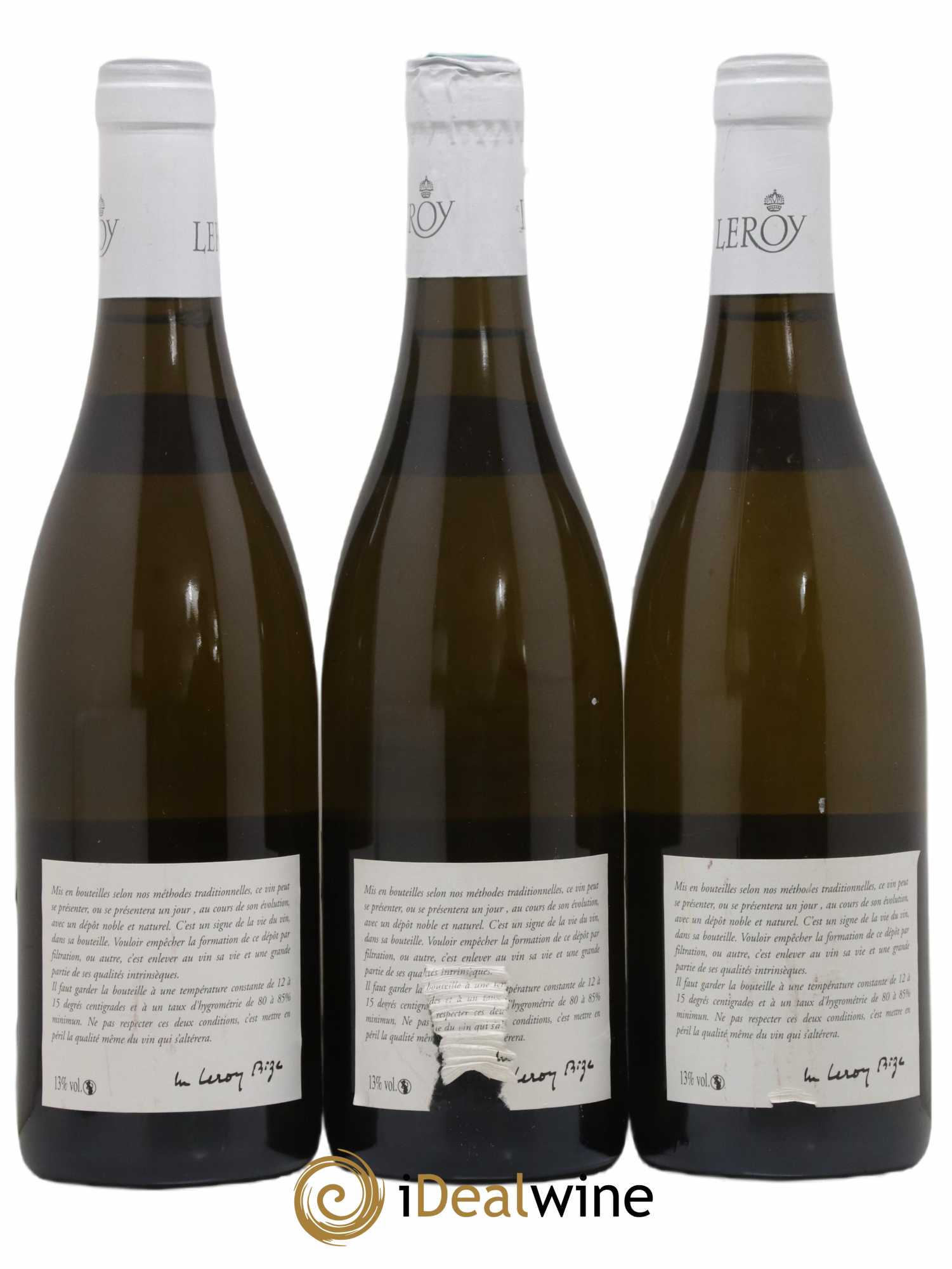 Puligny-Montrachet 1er Cru La Garenne Leroy SA 2011 - Lot de 3 bouteilles - 1