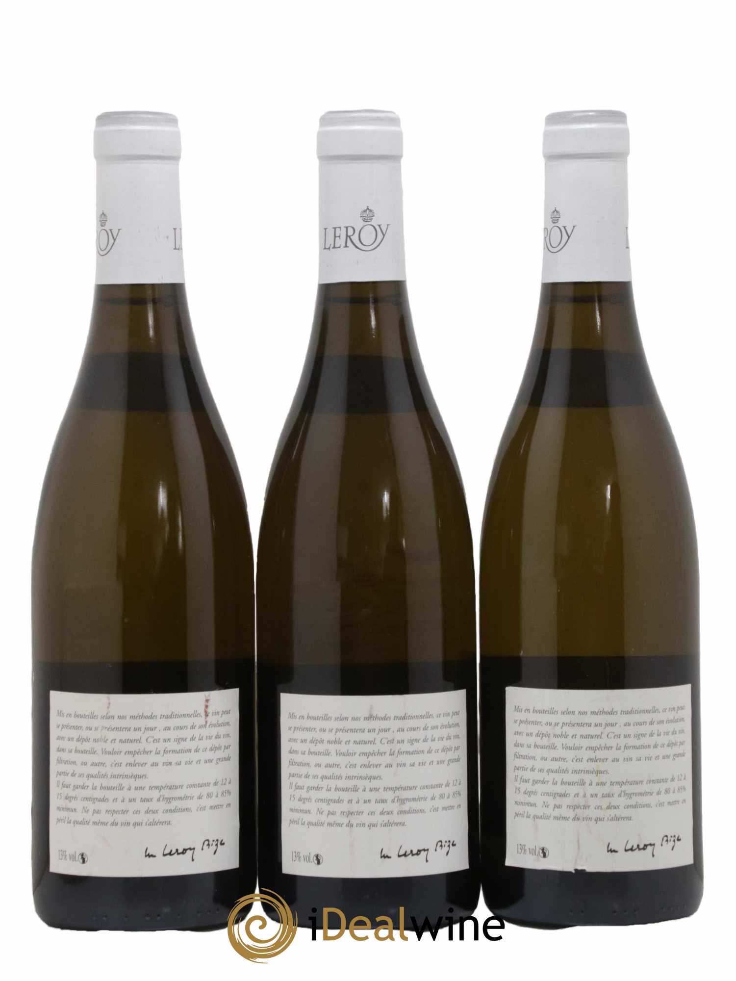 Puligny-Montrachet 1er Cru La Garenne Leroy SA 2011 - Lot de 3 bouteilles - 1