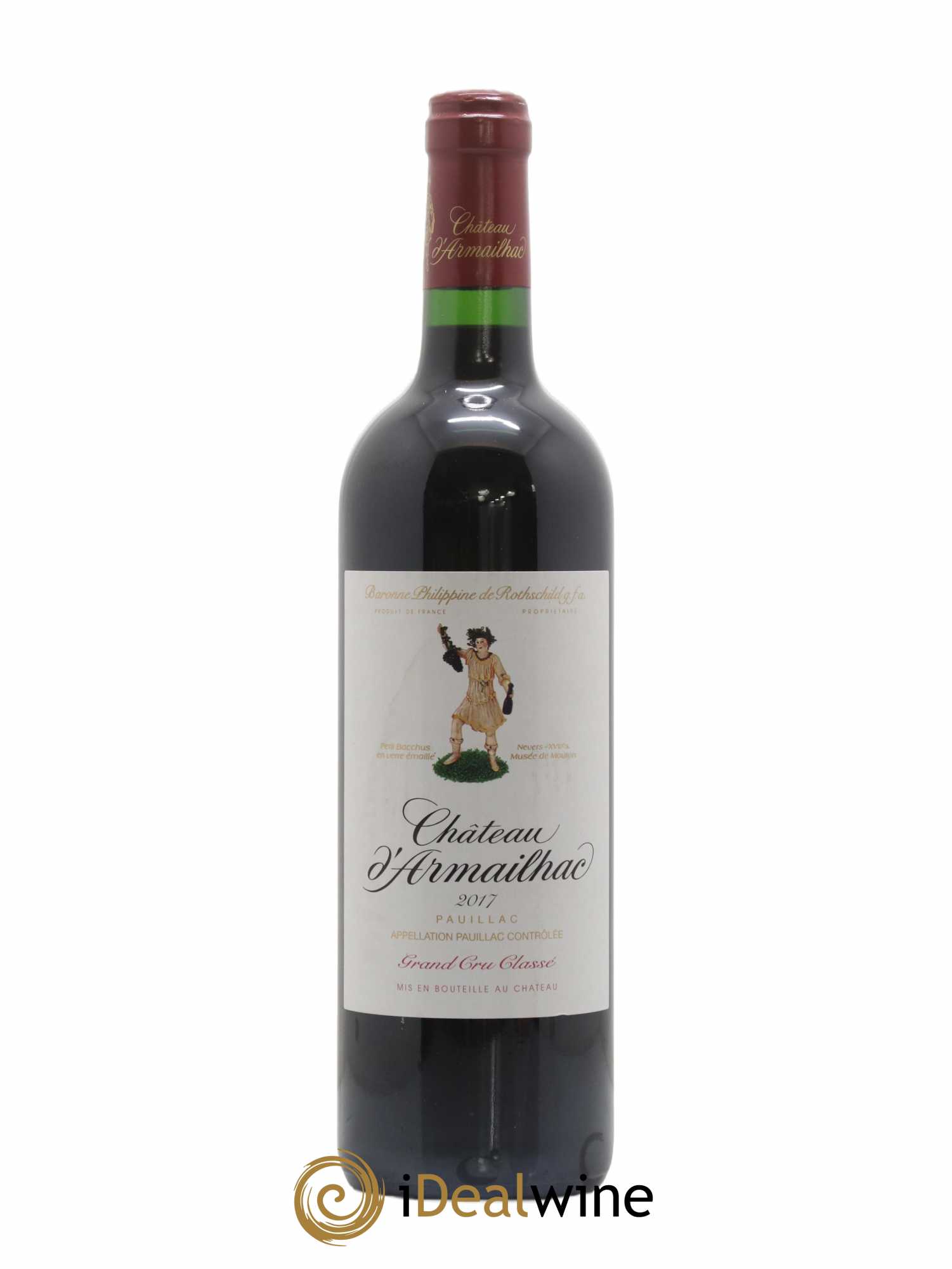Château d' Armailhac - Mouton Baron(ne) Philippe 5ème Grand Cru Classé 2017 - Lot de 1 bouteille - 0
