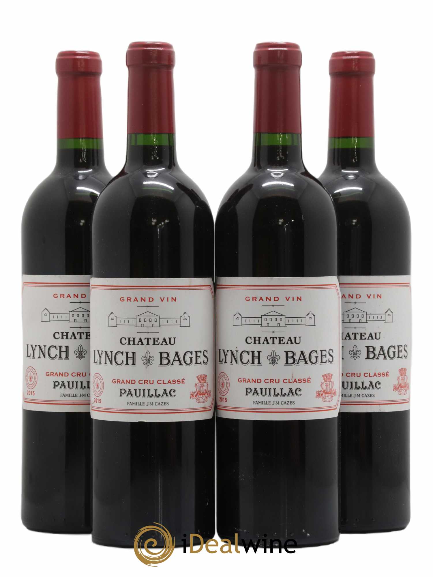 Château Lynch Bages 5ème Grand Cru Classé 2015 - Lot de 4 bouteilles - 0