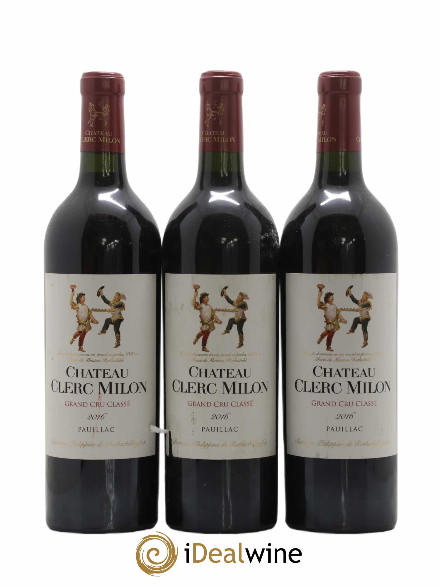 Château Clerc Milon 5ème Grand Cru Classé 2016 - Lot de 3 bouteilles - 0