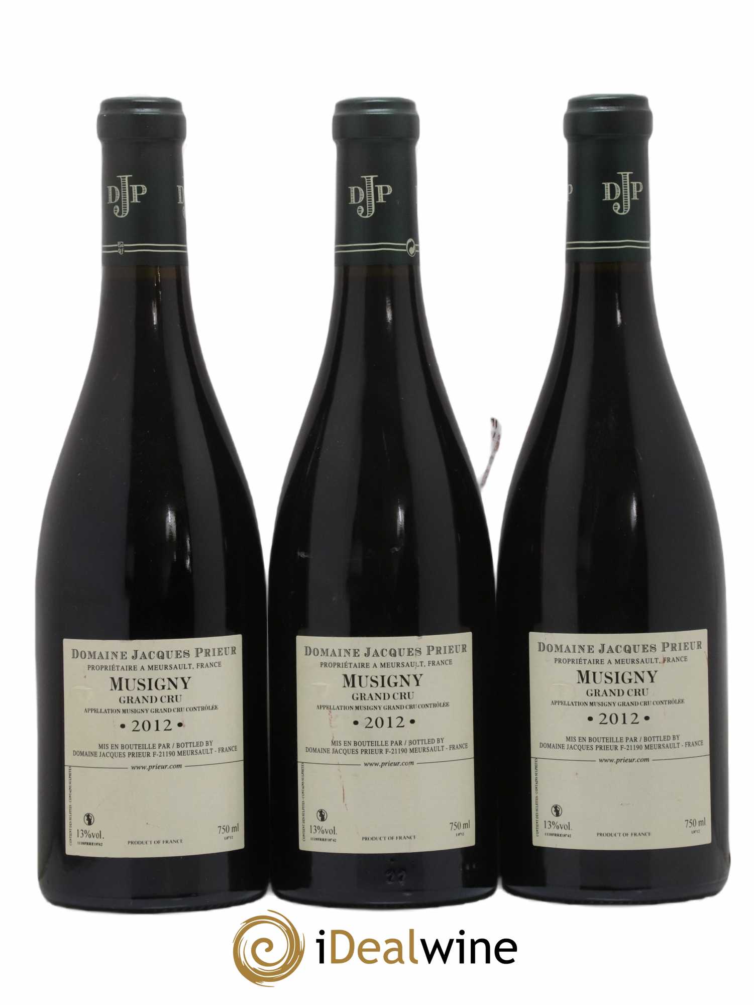 Musigny Grand Cru Jacques Prieur (Domaine) 2012 - Lot de 3 bouteilles - 1