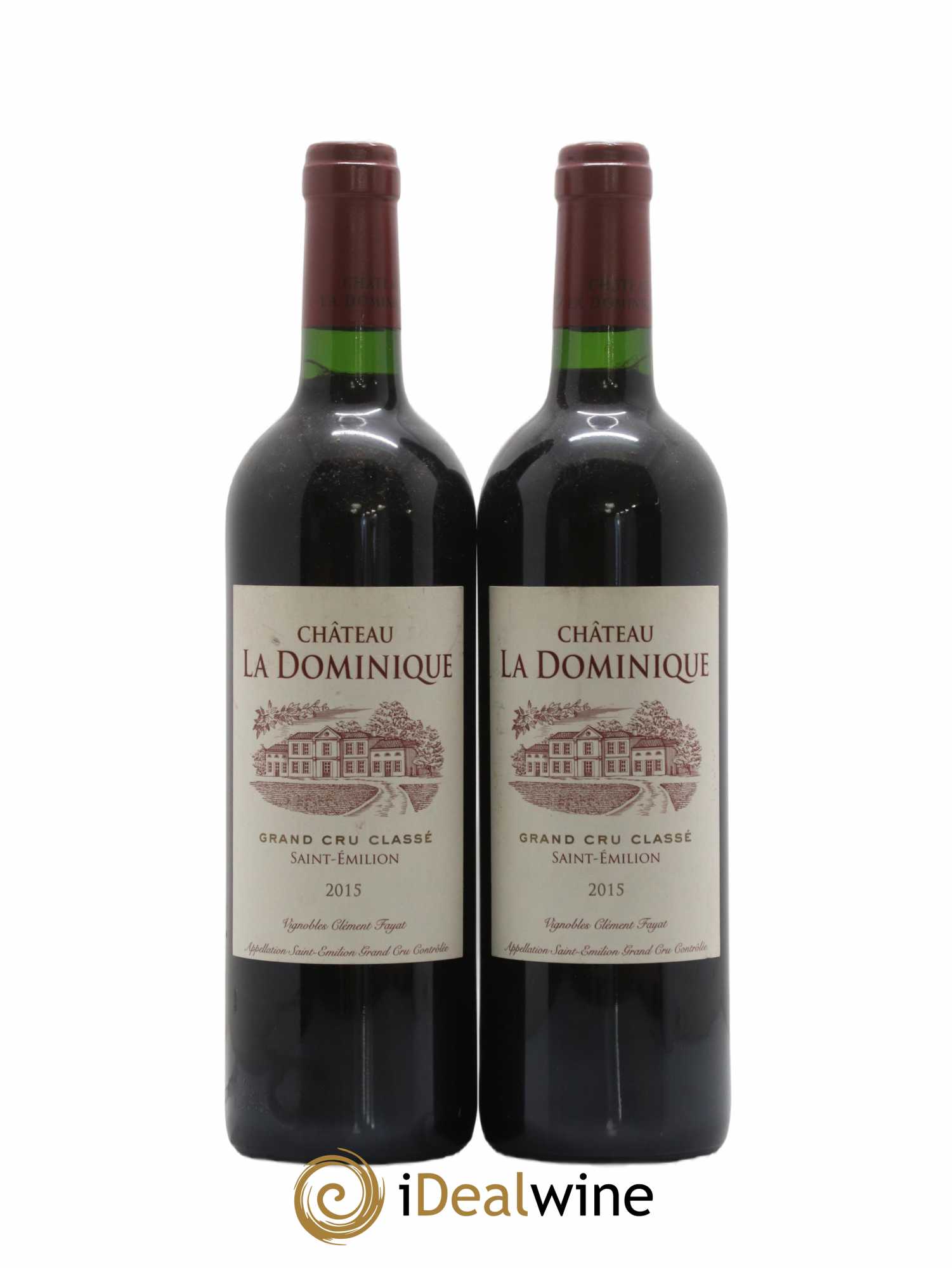 Château la Dominique Grand Cru Classé 2015 - Lot de 2 bouteilles - 0