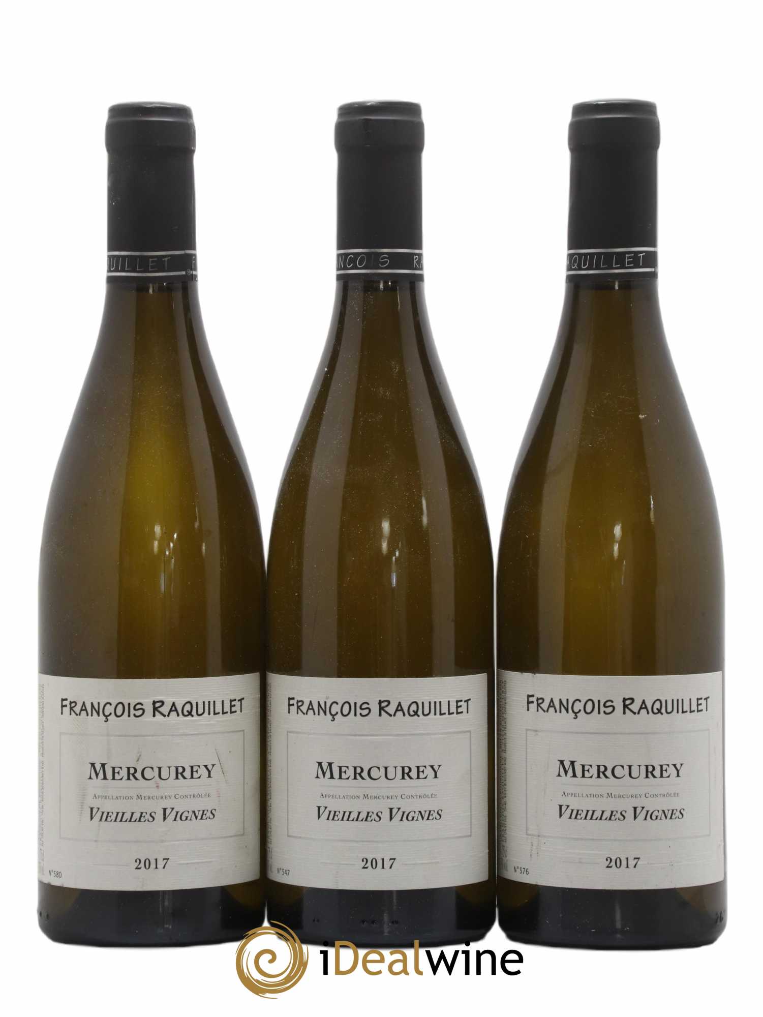 Mercurey Vieilles Vignes François Raquillet 2017 - Lot de 3 bouteilles - 0