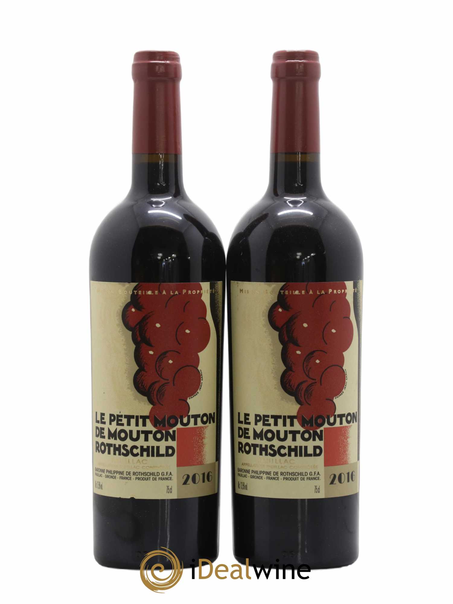 Petit Mouton Second Vin 2016 - Lot de 2 bouteilles - 0