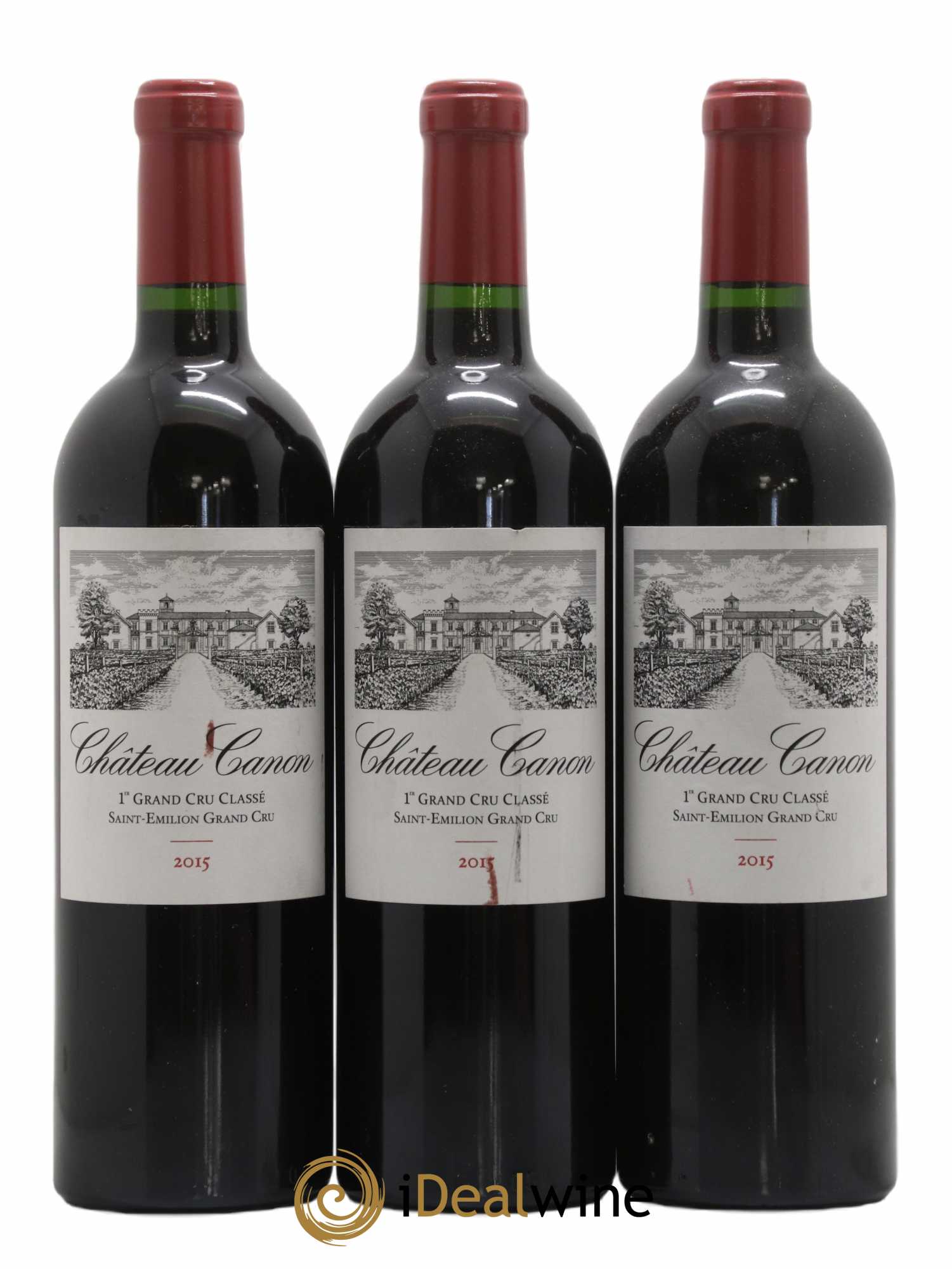 Château Canon 1er Grand Cru Classé B 2015 - Lot de 3 bouteilles - 0