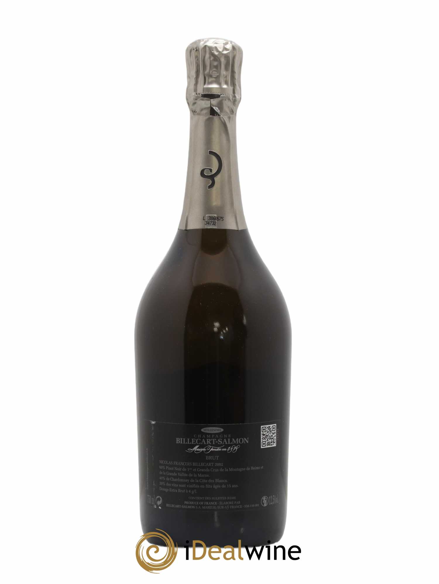 Brut Nicolas François Billecart Billecart-Salmon 2002 - Lot de 1 bouteille - 1