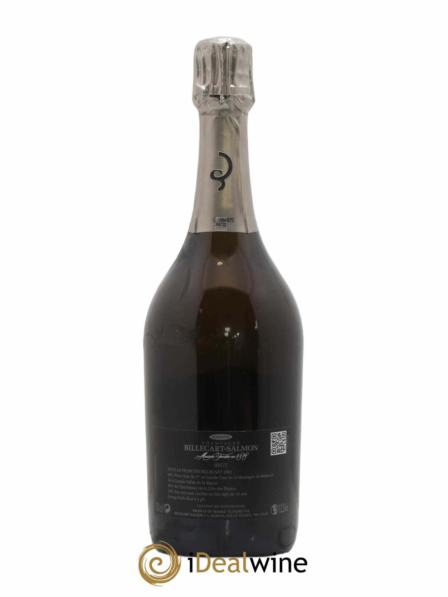 Brut Nicolas François Billecart Billecart-Salmon 2002 - Lot de 1 bouteille - 1