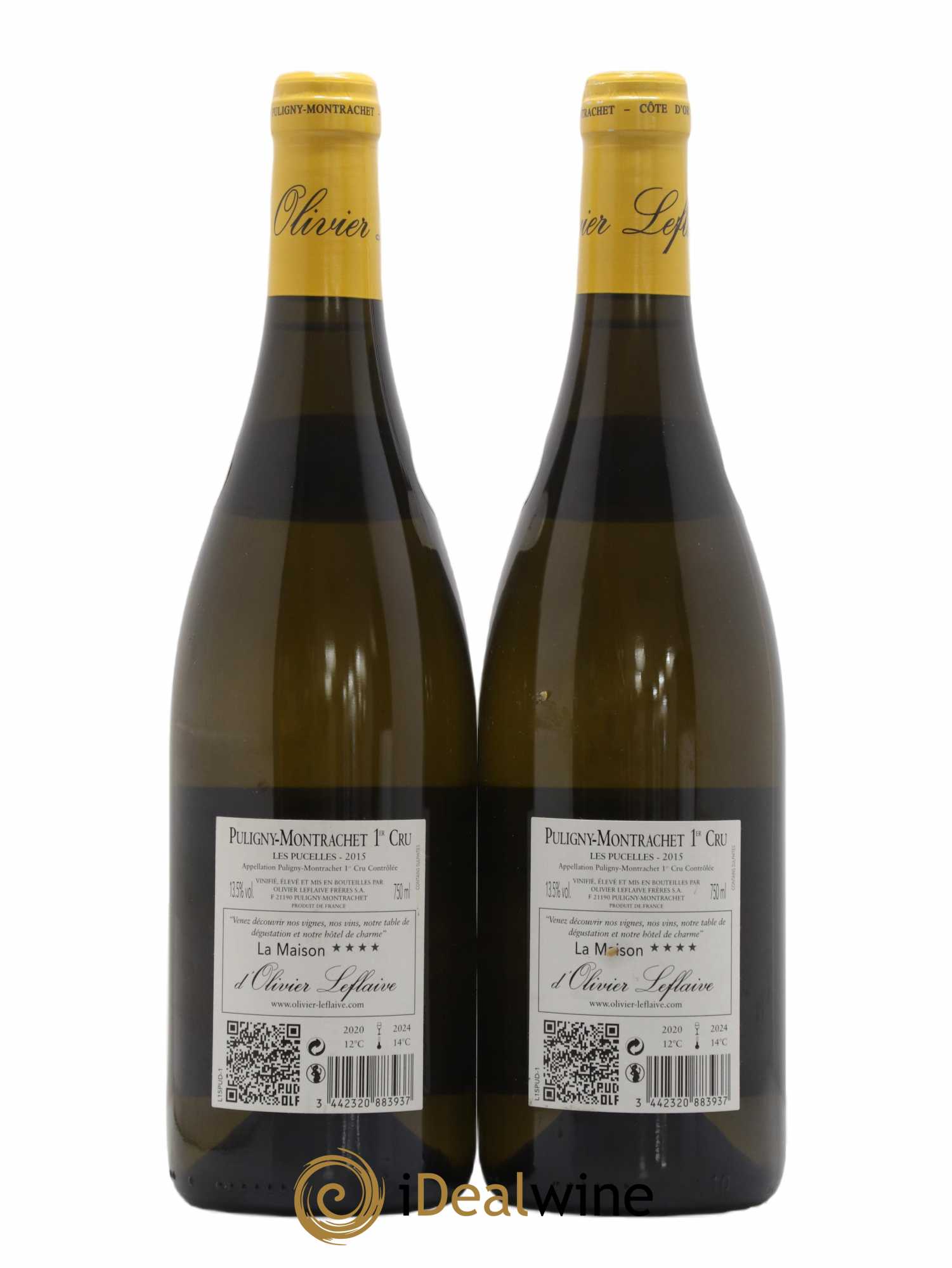 Puligny-Montrachet 1er Cru Les Pucelles Domaine Olivier Leflaive 2015 - Lot de 2 bouteilles - 1