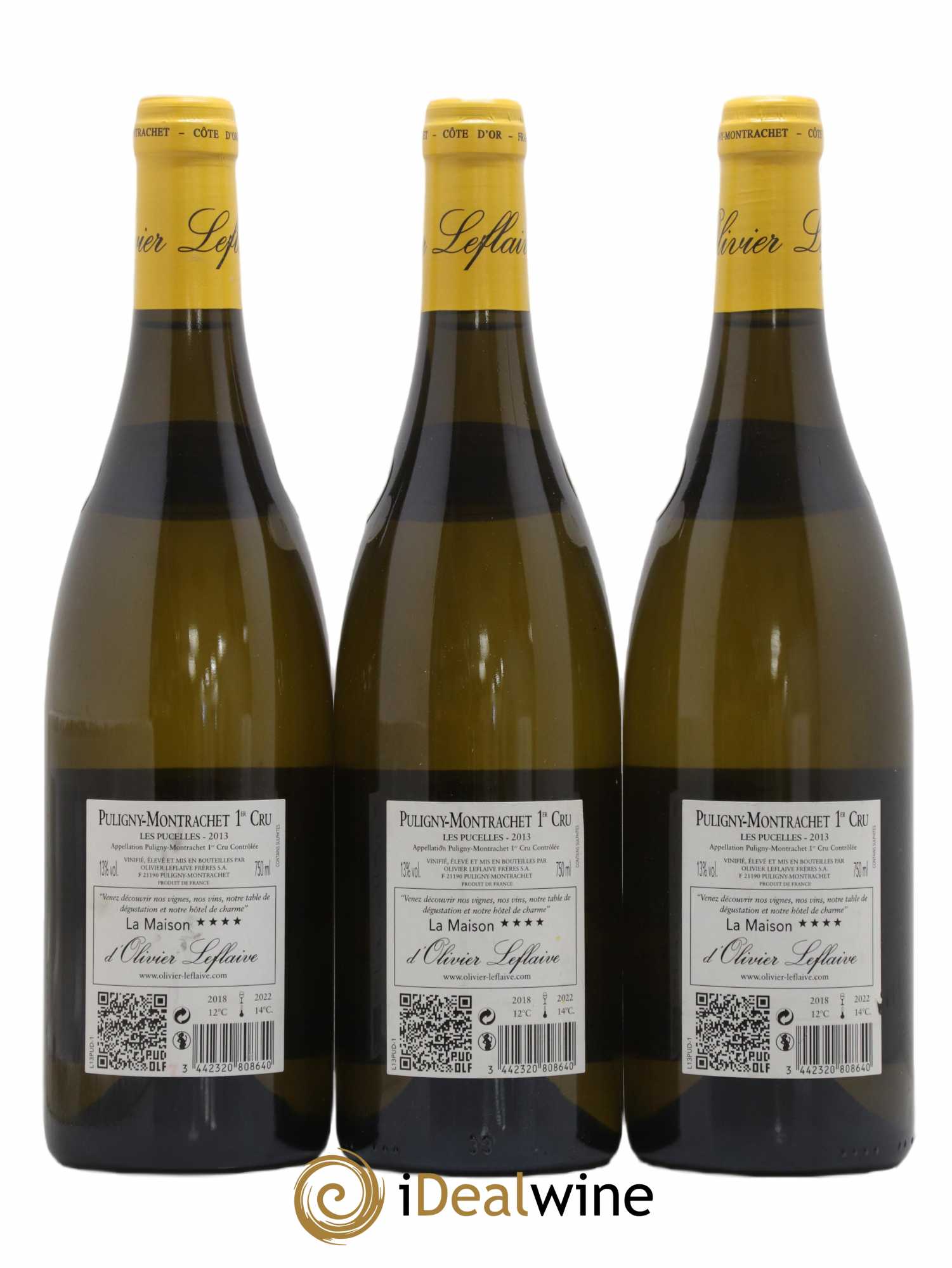 Puligny-Montrachet 1er Cru Les Pucelles Domaine Olivier Leflaive 2013 - Lot de 3 bouteilles - 1