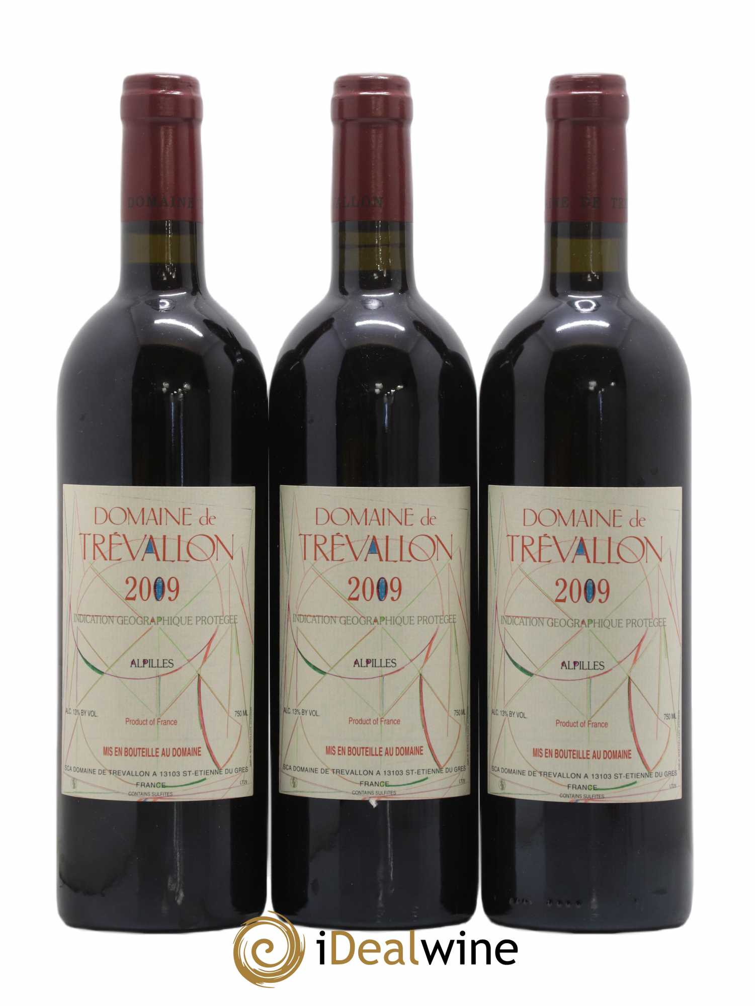 Alpilles Trévallon (Domaine de) Eloi Dürrbach 2009 - Lot de 3 bouteilles - 0