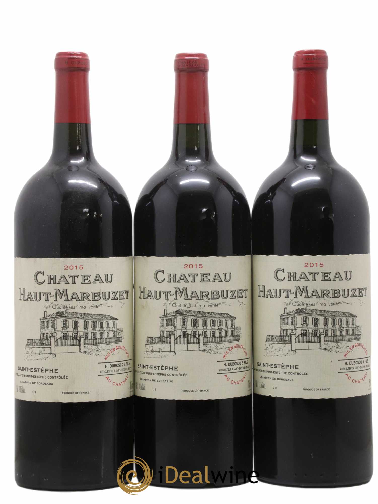 Château Haut Marbuzet 2015 - Lot de 3 magnums - 0