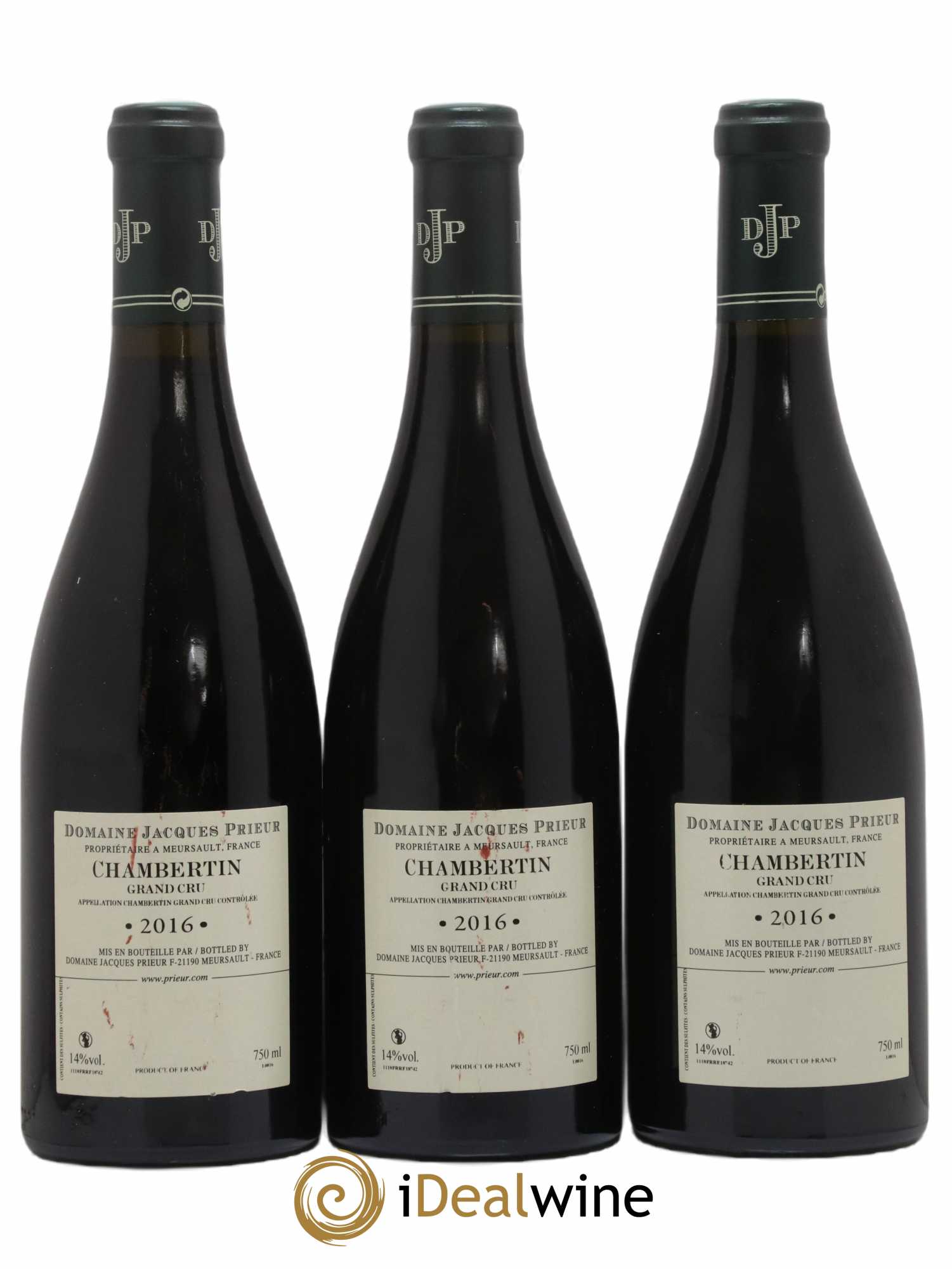 Chambertin Grand Cru Jacques Prieur (Domaine) 2016 - Lot de 3 bouteilles - 1