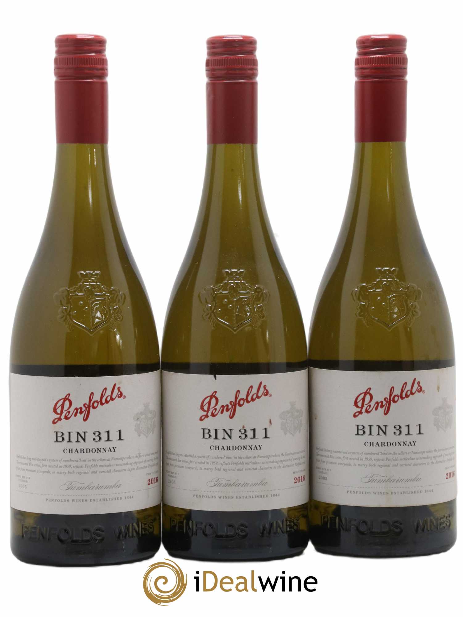 Australie Penfolds Wines Bin 311 Chardonnay 2016 - Lot de 3 bouteilles - 0