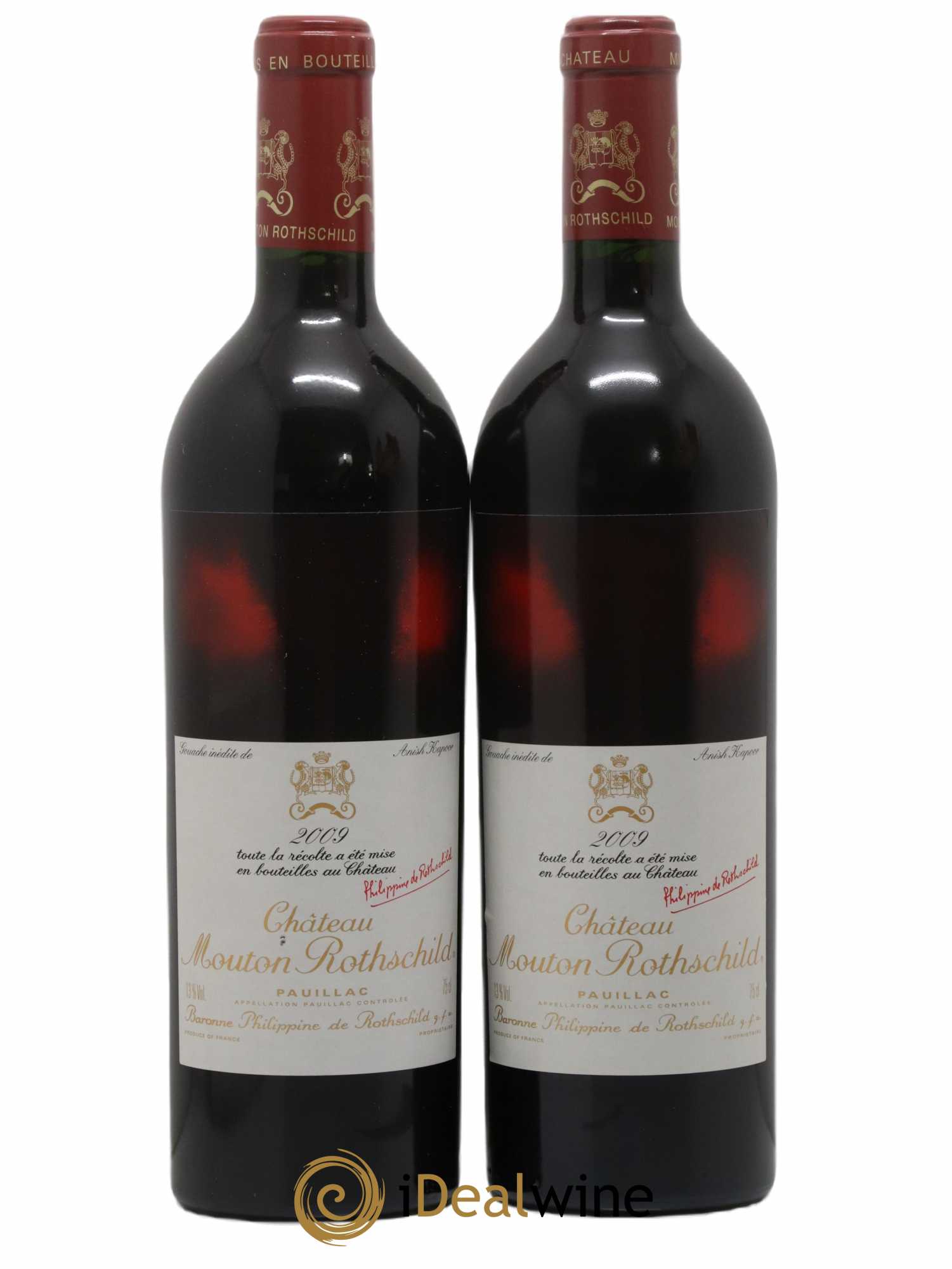 Château Mouton Rothschild 1er Grand Cru Classé 2009 - Lot de 2 bouteilles - 0