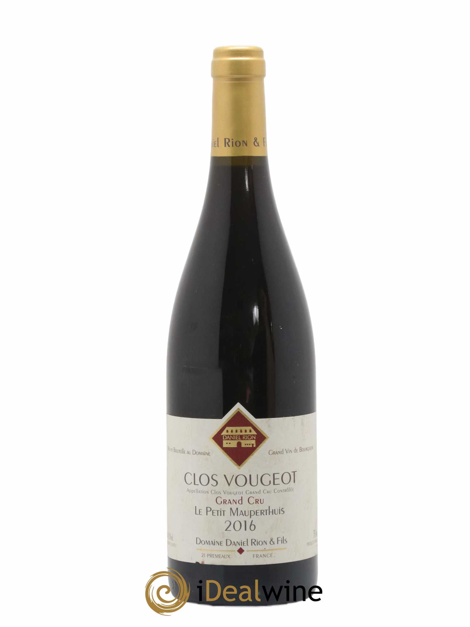 Clos de Vougeot Grand Cru Le Petit Mauperthuis Daniel Rion 2016 - Lot de 1 bouteille - 0