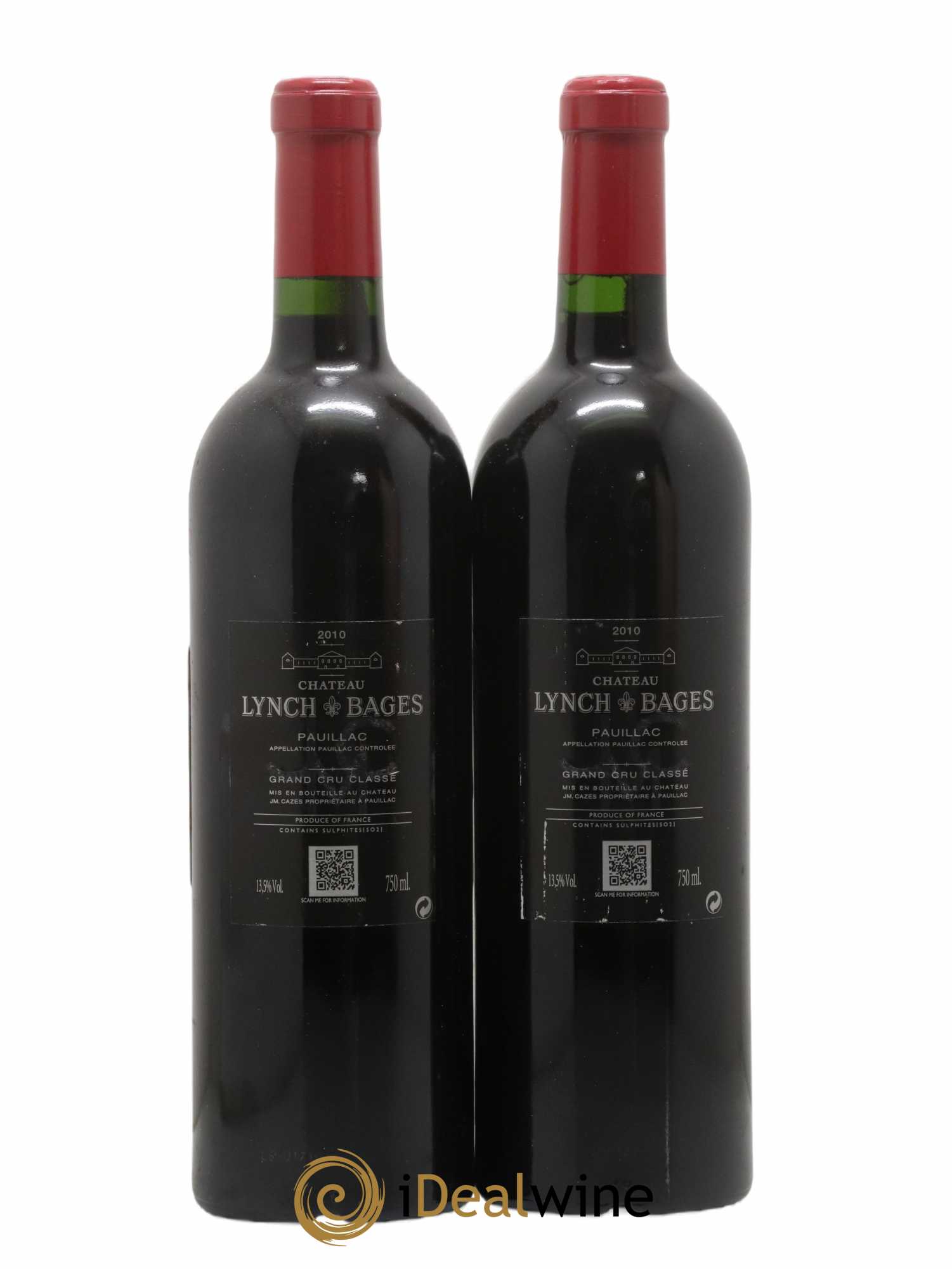 Château Lynch Bages 5ème Grand Cru Classé 2010 - Lot de 2 bouteilles - 1