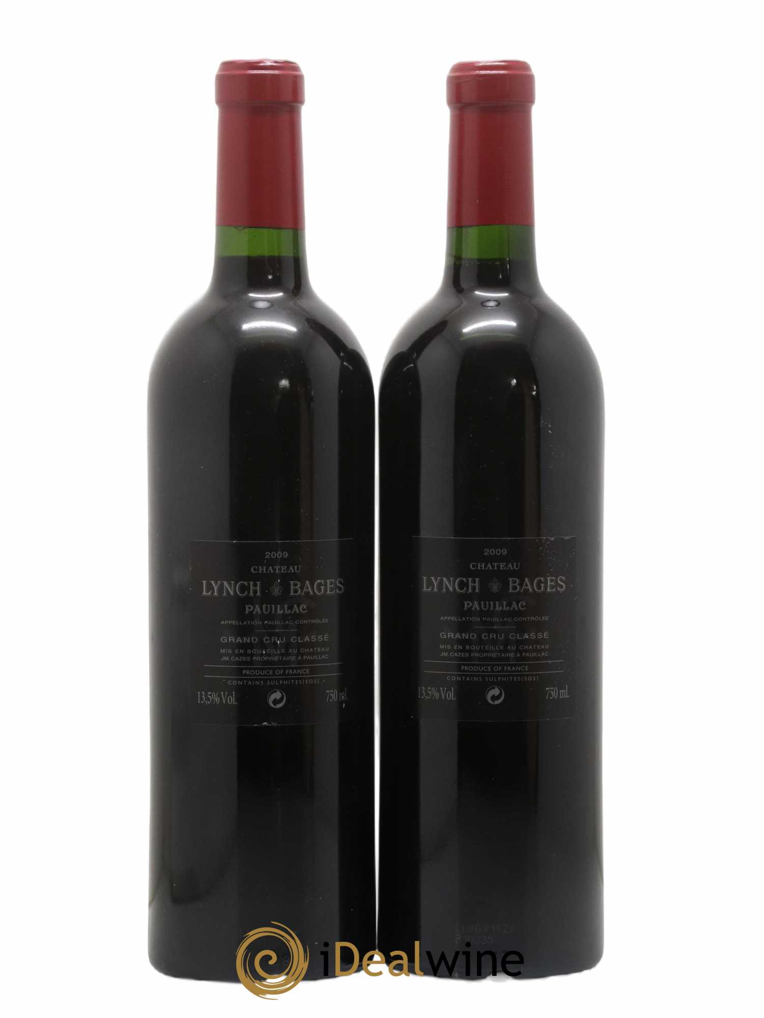 Château Lynch Bages 5ème Grand Cru Classé 2009 - Lot de 2 bouteilles - 1