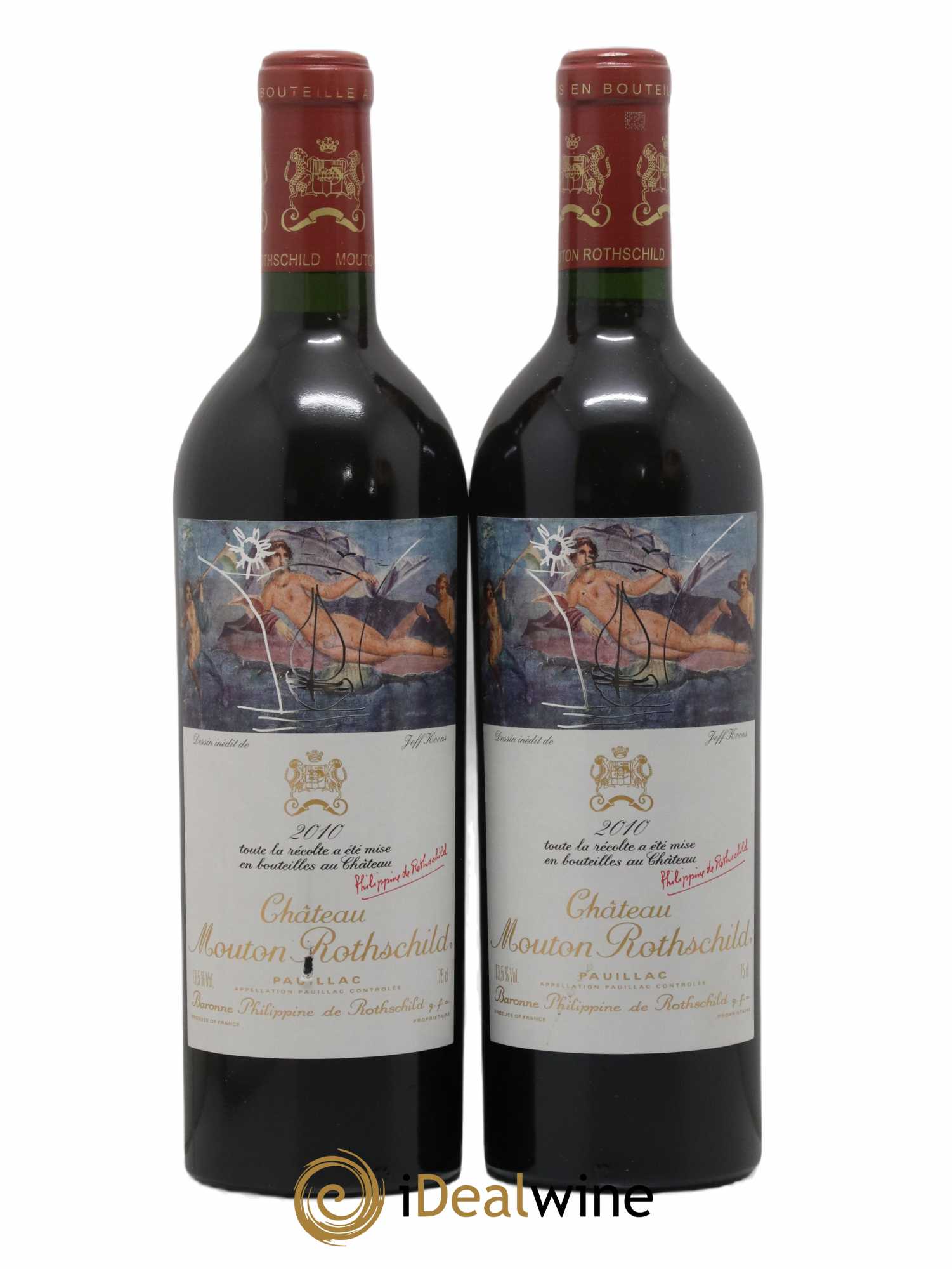 Château Mouton Rothschild 1er Grand Cru Classé 2010 - Lot de 2 bouteilles - 0