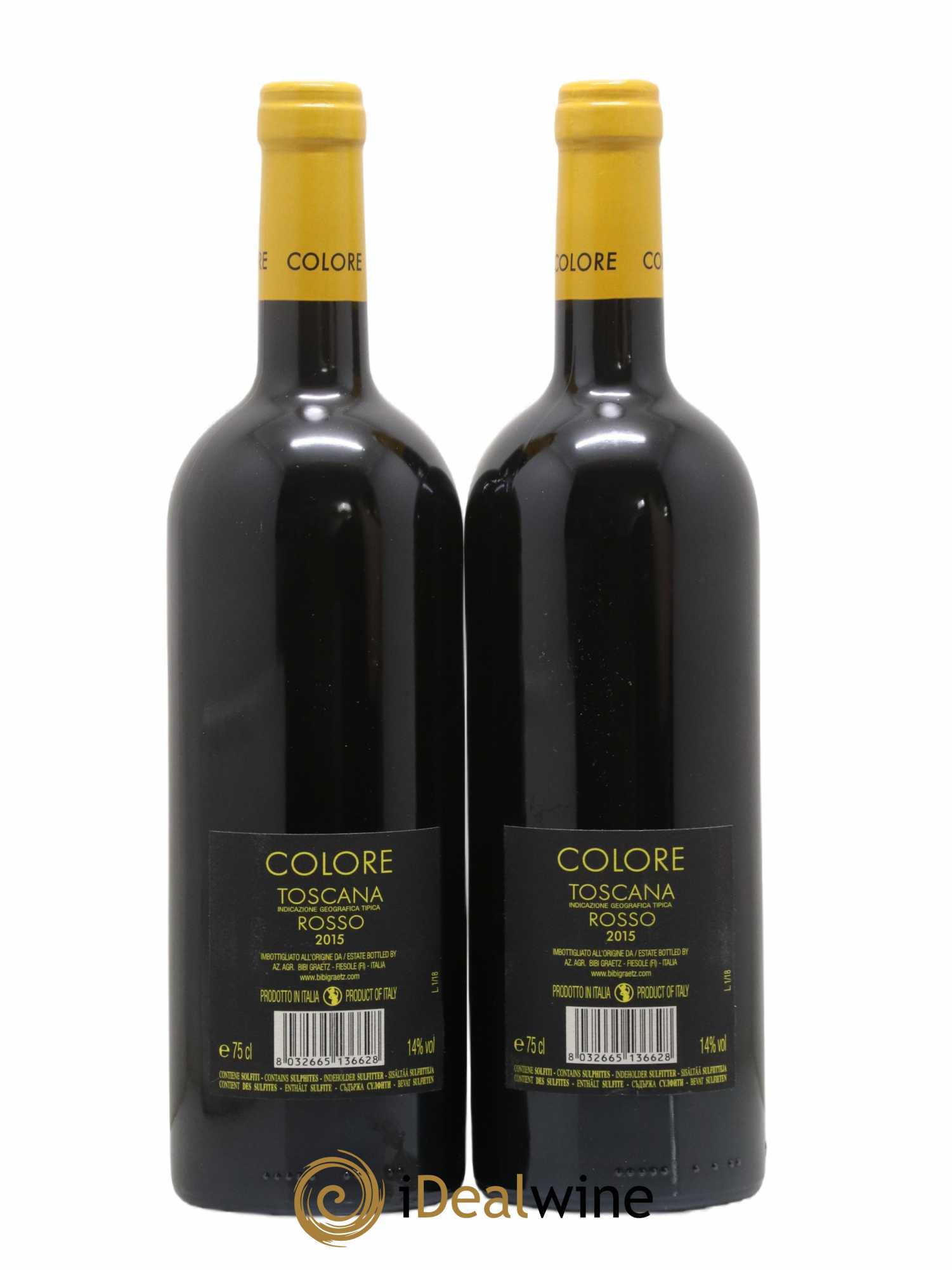 Toscana IGT Colore Bibi Graetz 2015 - Lot de 2 bouteilles - 1