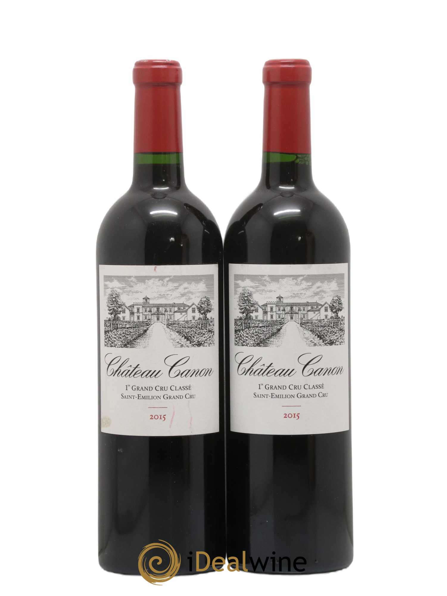Château Canon 1er Grand Cru Classé B 2015 - Lot de 2 bouteilles - 0