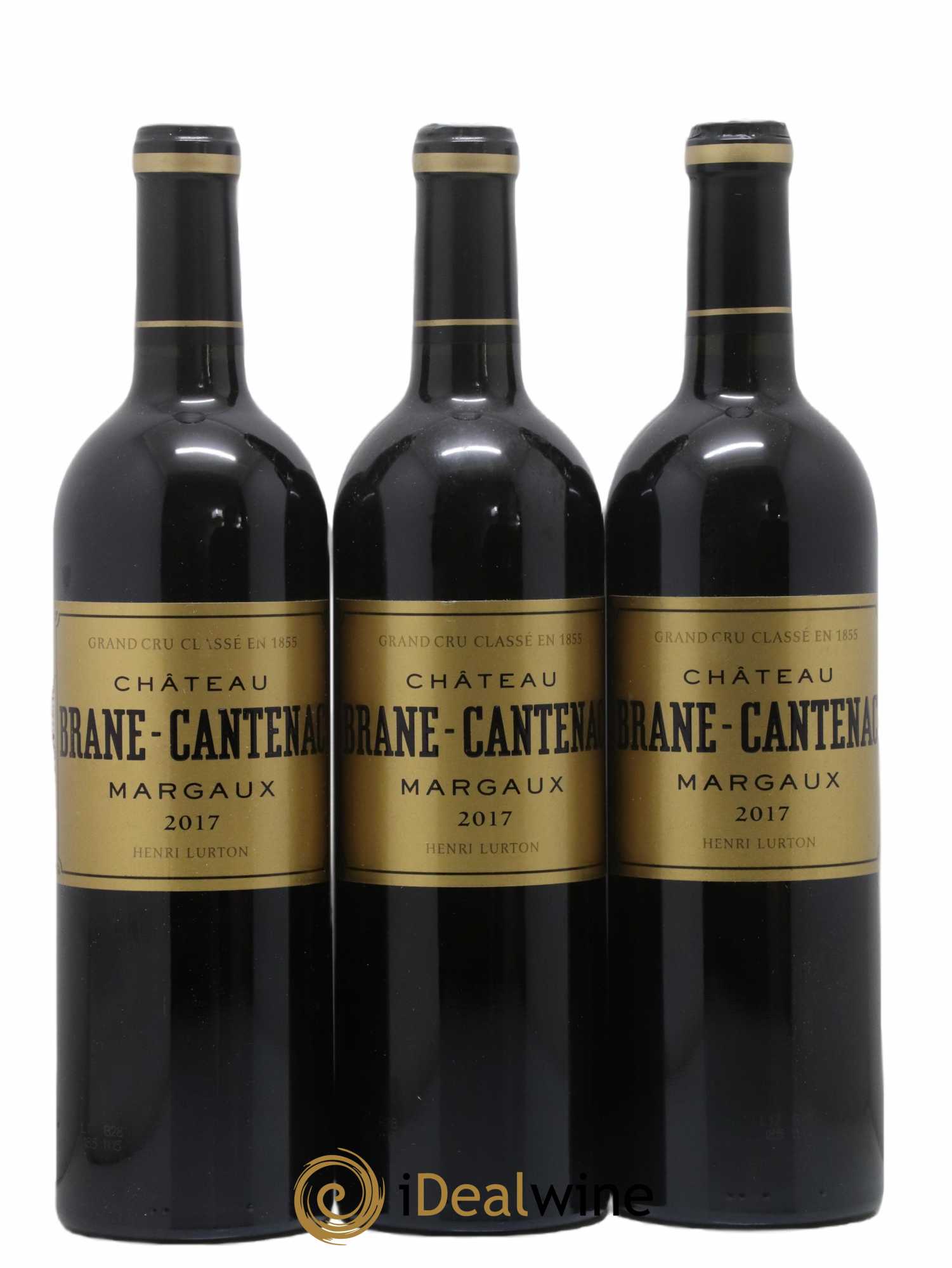 Château Brane Cantenac 2ème Grand Cru Classé 2017 - Lot of 3 bottles - 0