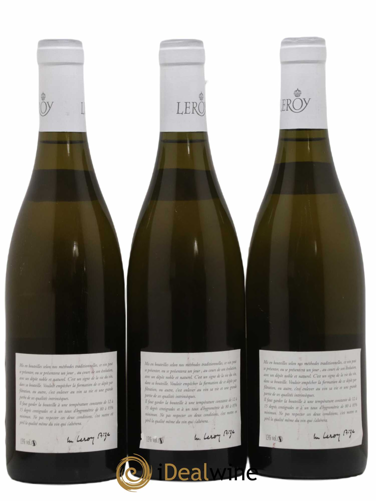 Chassagne-Montrachet 1er Cru Les Chenevottes Leroy SA 2014 - Lot de 3 bouteilles - 1