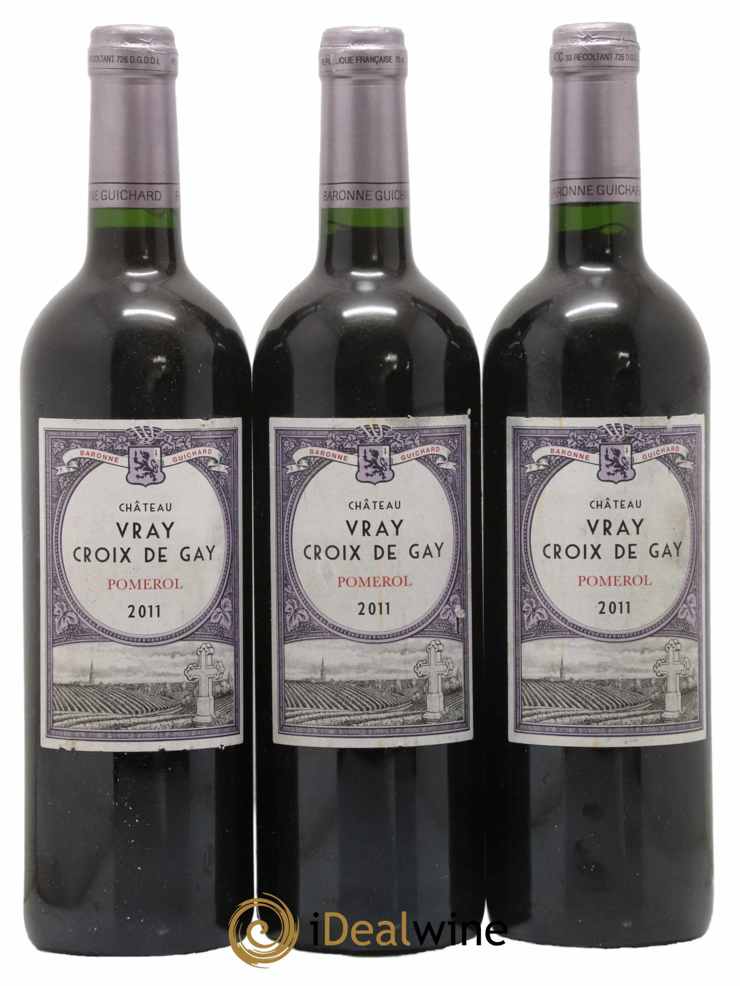 Château Vray Croix de Gay 2011 - Lot de 3 bouteilles - 0