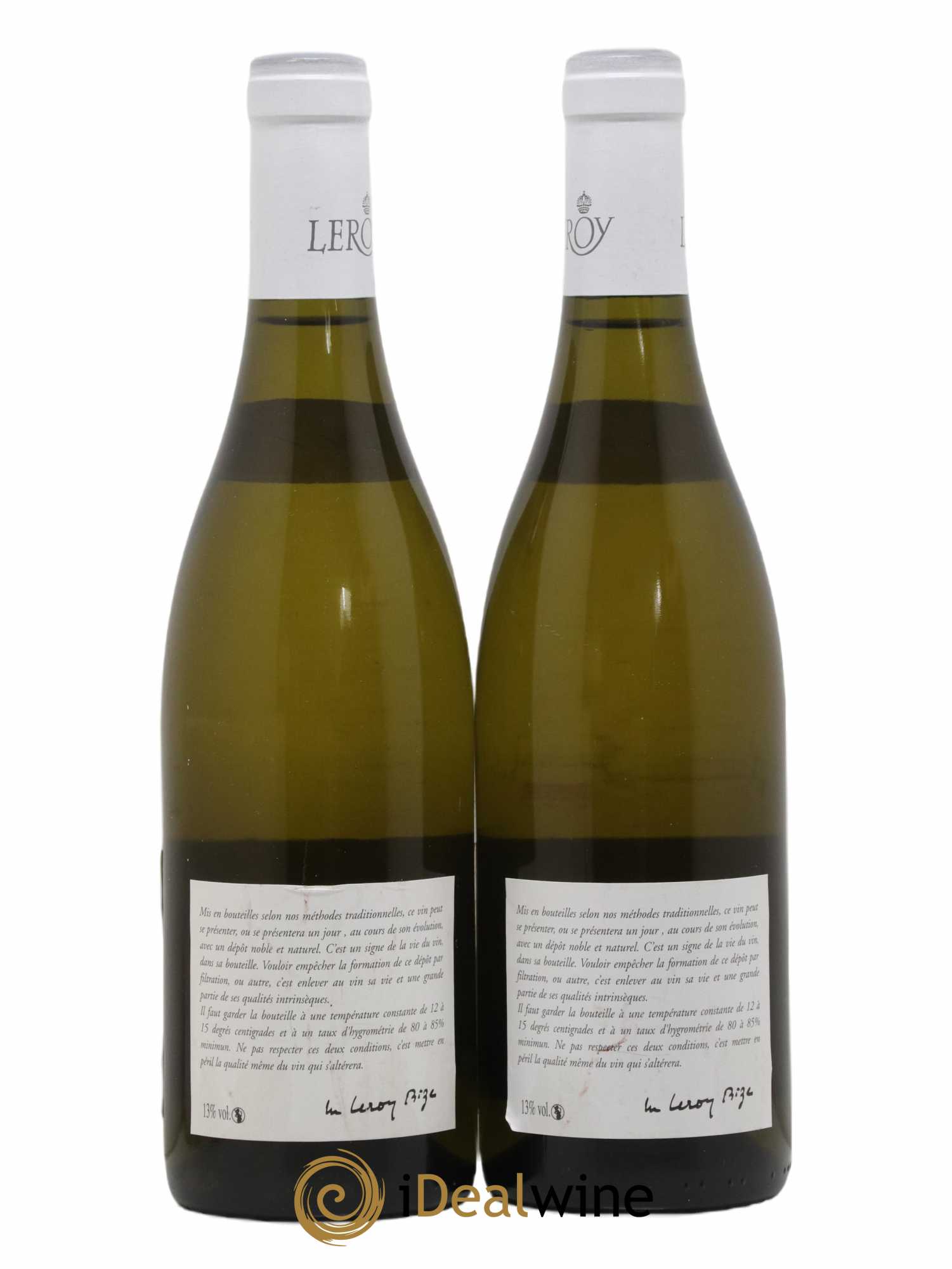 Chassagne-Montrachet 1er Cru Les Chenevottes Leroy SA 2014 - Lot de 2 bouteilles - 1