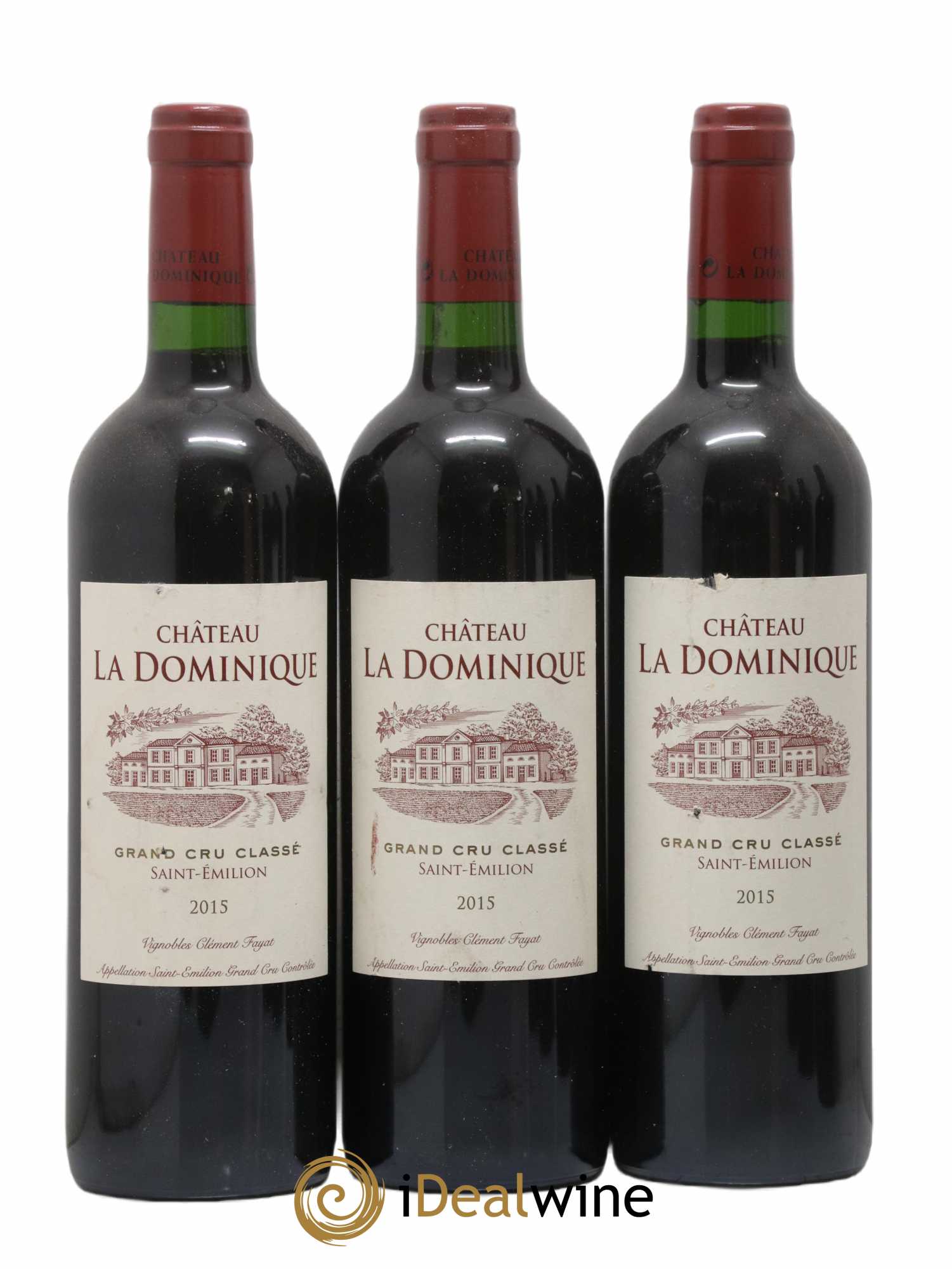 Château la Dominique Grand Cru Classé 2015 - Lot de 6 bouteilles - 1