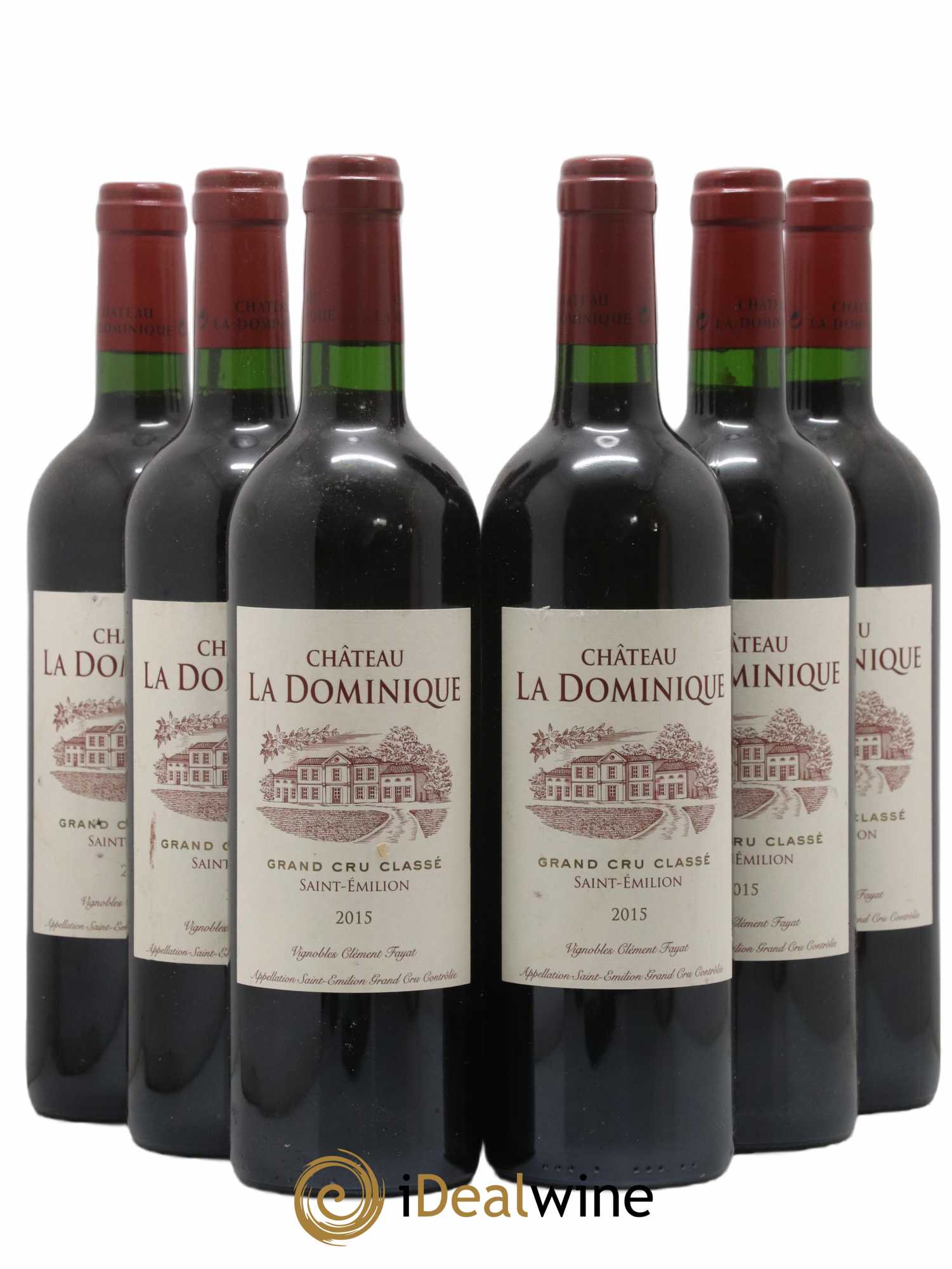 Château la Dominique Grand Cru Classé 2015 - Lot de 6 bouteilles - 0