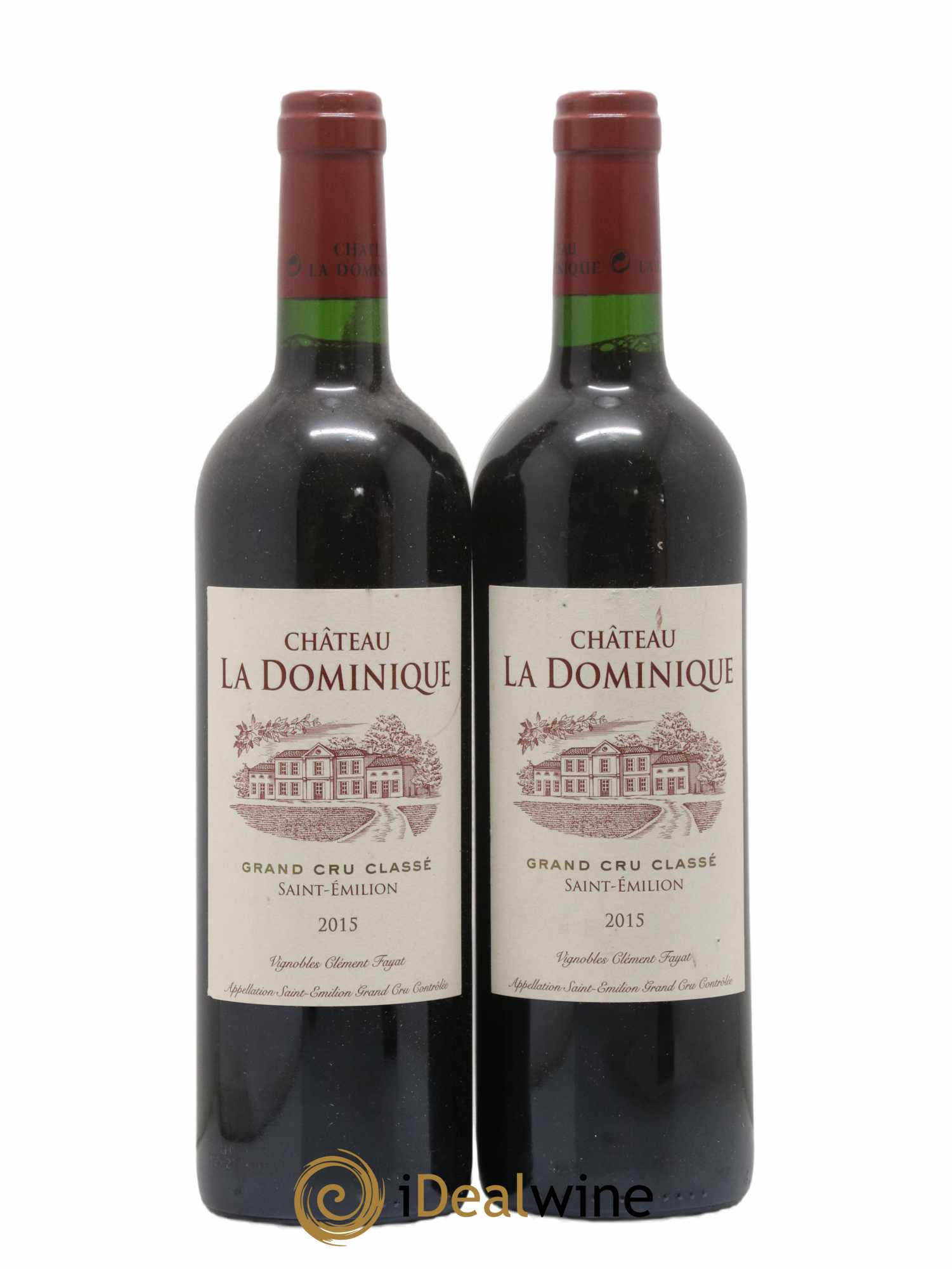 Château la Dominique Grand Cru Classé 2015 - Lot de 2 bouteilles - 0