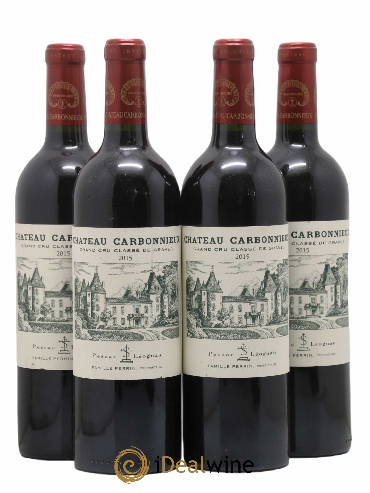 Château Carbonnieux Cru Classé de Graves 2015 - Lot de 4 bouteilles - 0