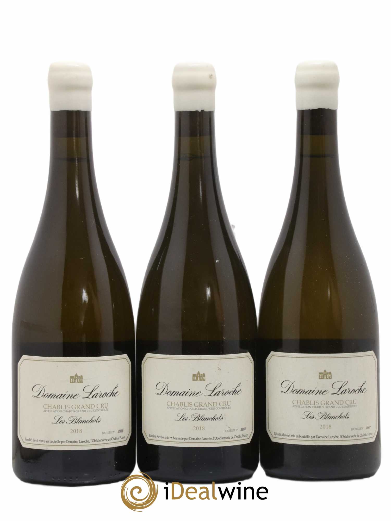 Chablis Grand Cru Les Blanchots Domaine Laroche 2018 - Lot de 3 bouteilles - 0