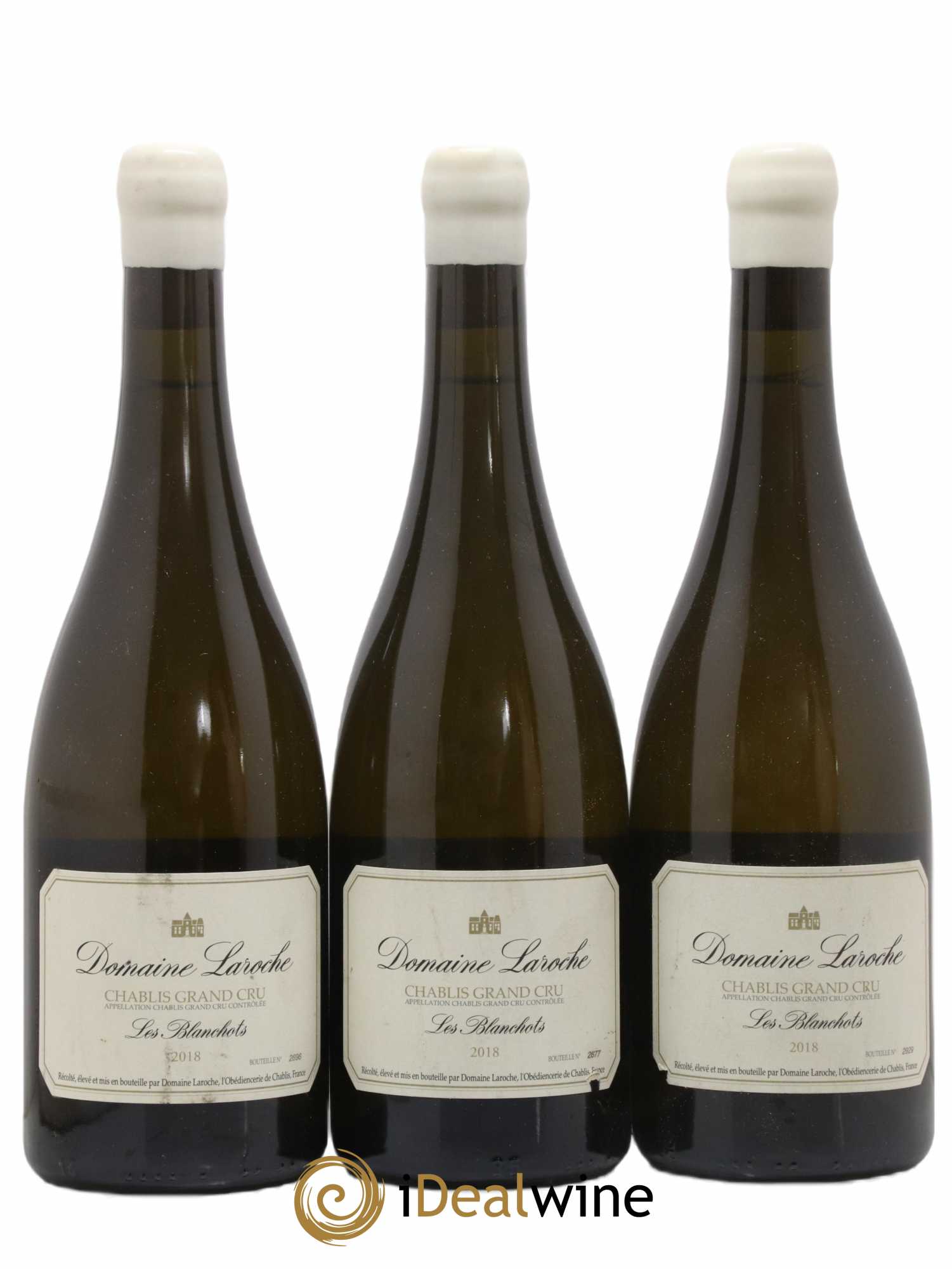Chablis Grand Cru Les Blanchots Domaine Laroche 2018 - Lot de 3 bouteilles - 0
