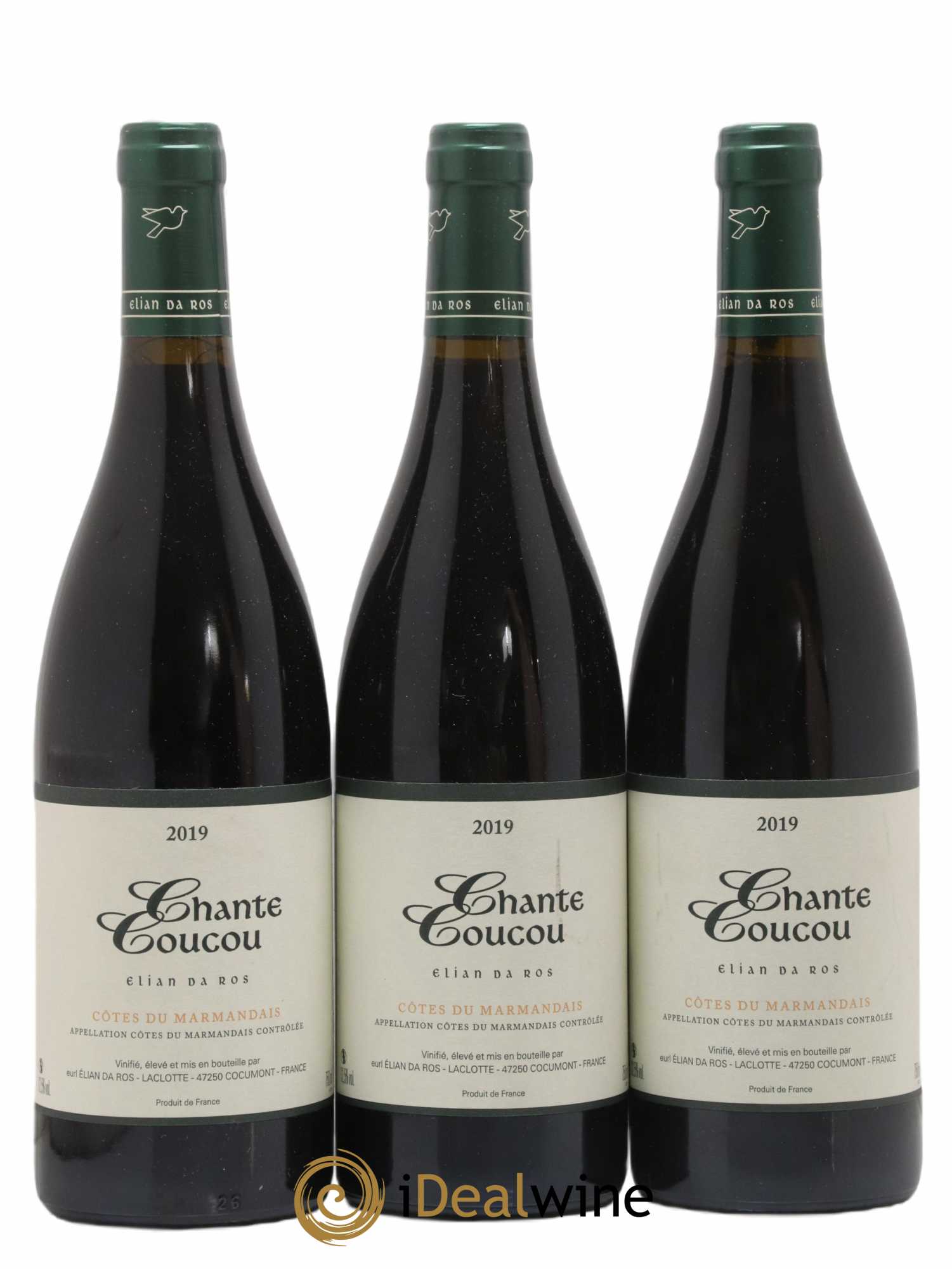 Côtes du Marmandais Chante Coucou Elian Da Ros (Domaine) 2019 - Lot de 3 bouteilles - 0