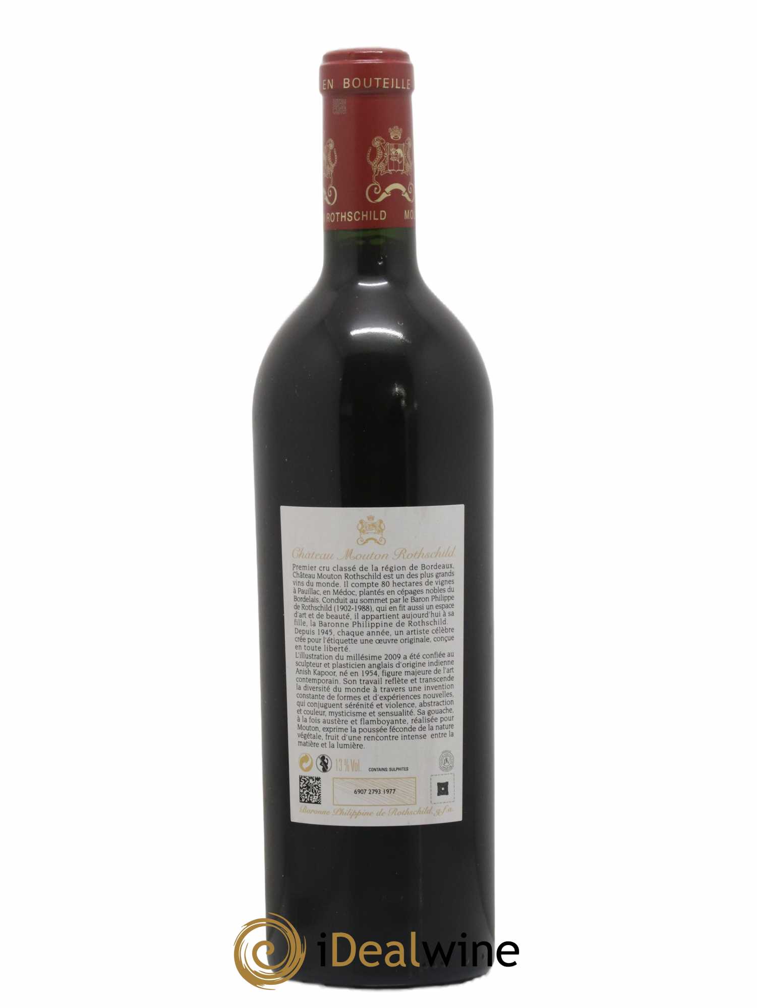 Château Mouton Rothschild 1er Grand Cru Classé 2009 - Lot de 1 bouteille - 1